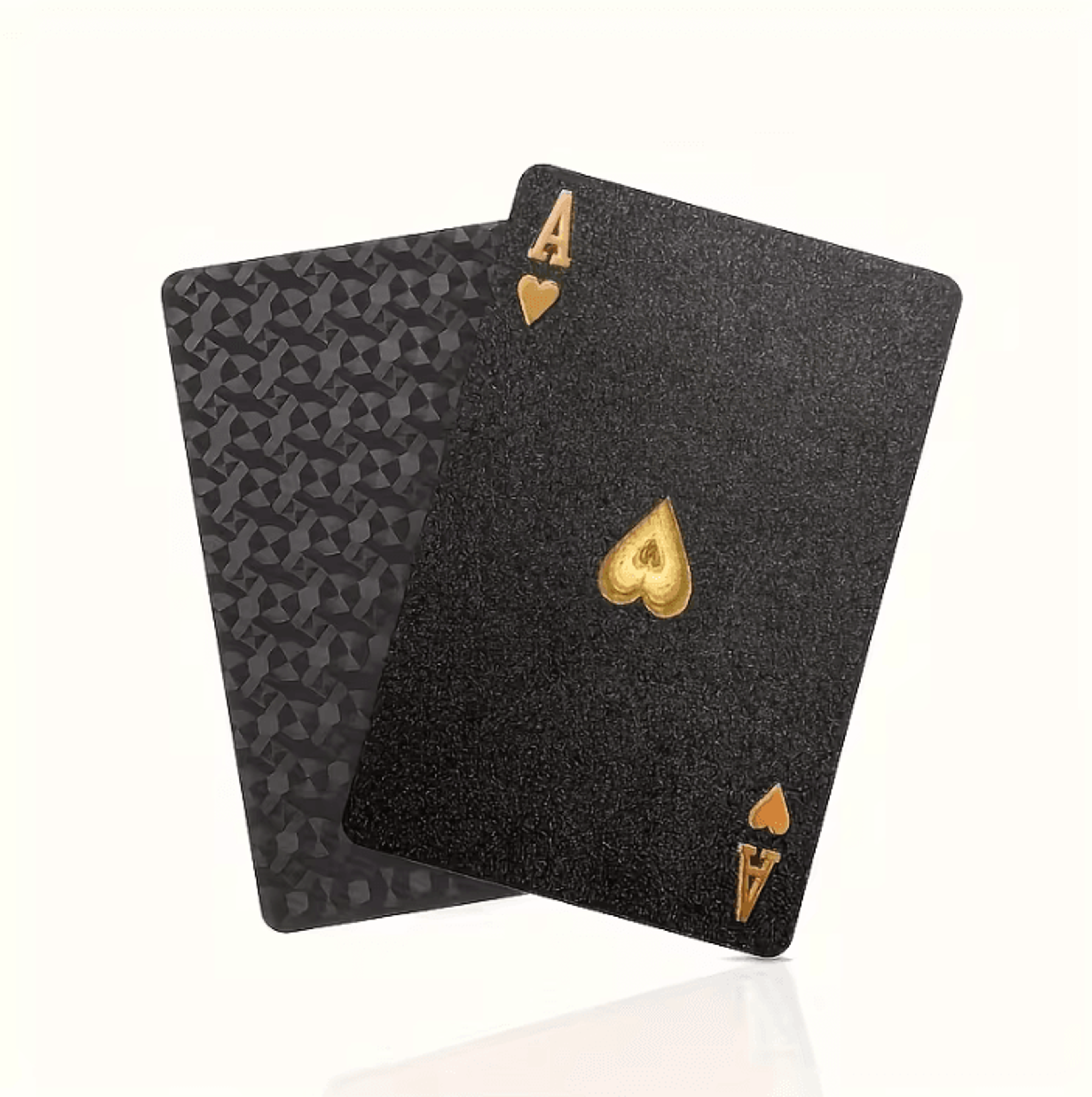 Cool Black  Gold Waterproof Playing Cards  Game Gift Deck For Christmas Halloween  Thanksgiving 8