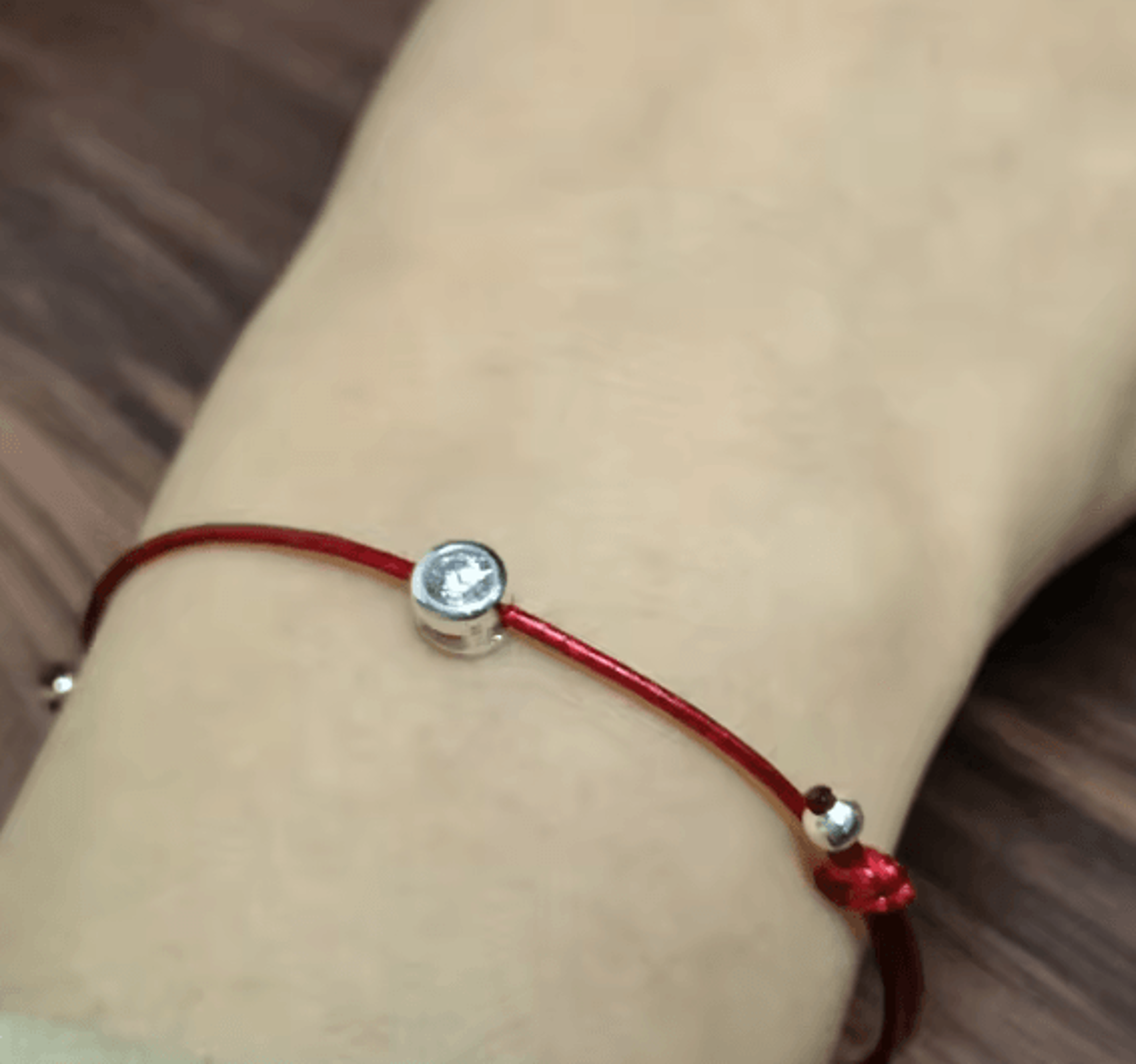La Monada 925 Sterling Silver Red Thread Bracelet  Minimalist Rope Bracelet For Women 2