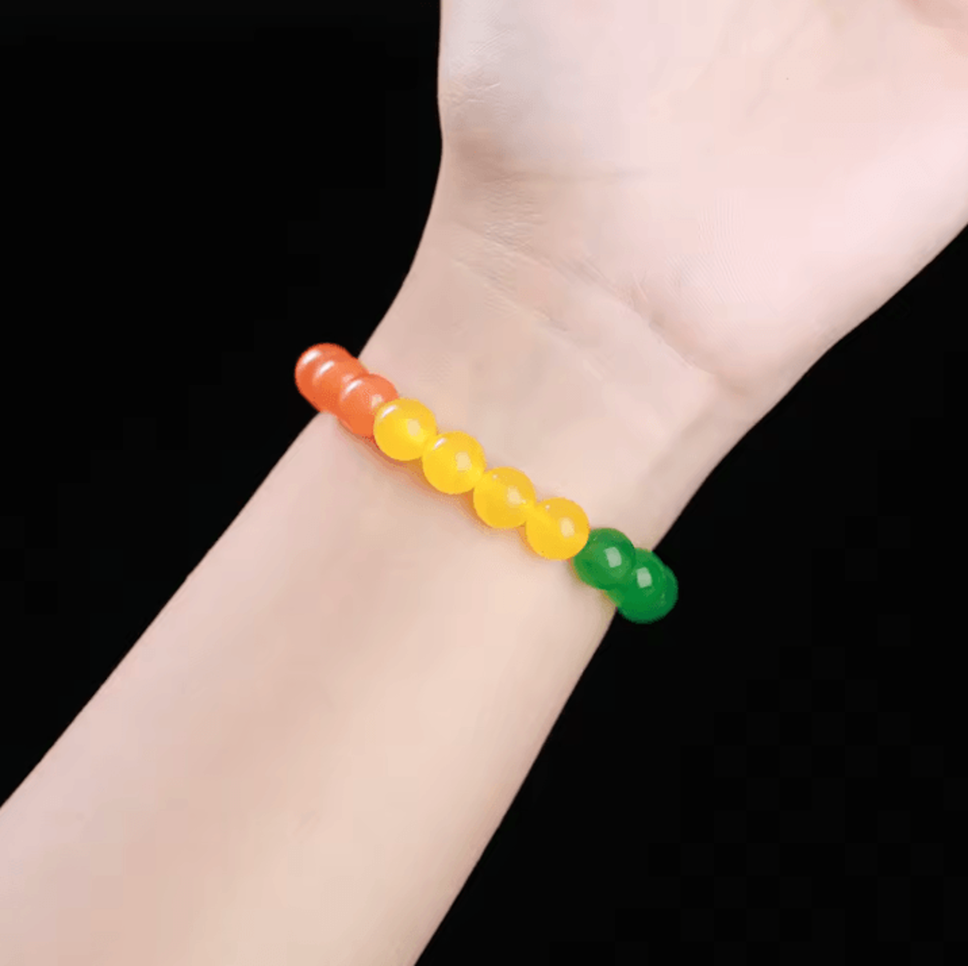 RainbowUnity Natural Stone Bead Bracelet  SixColor Couples  LGBT Pride Jewelry For Yoga  Meditation 5