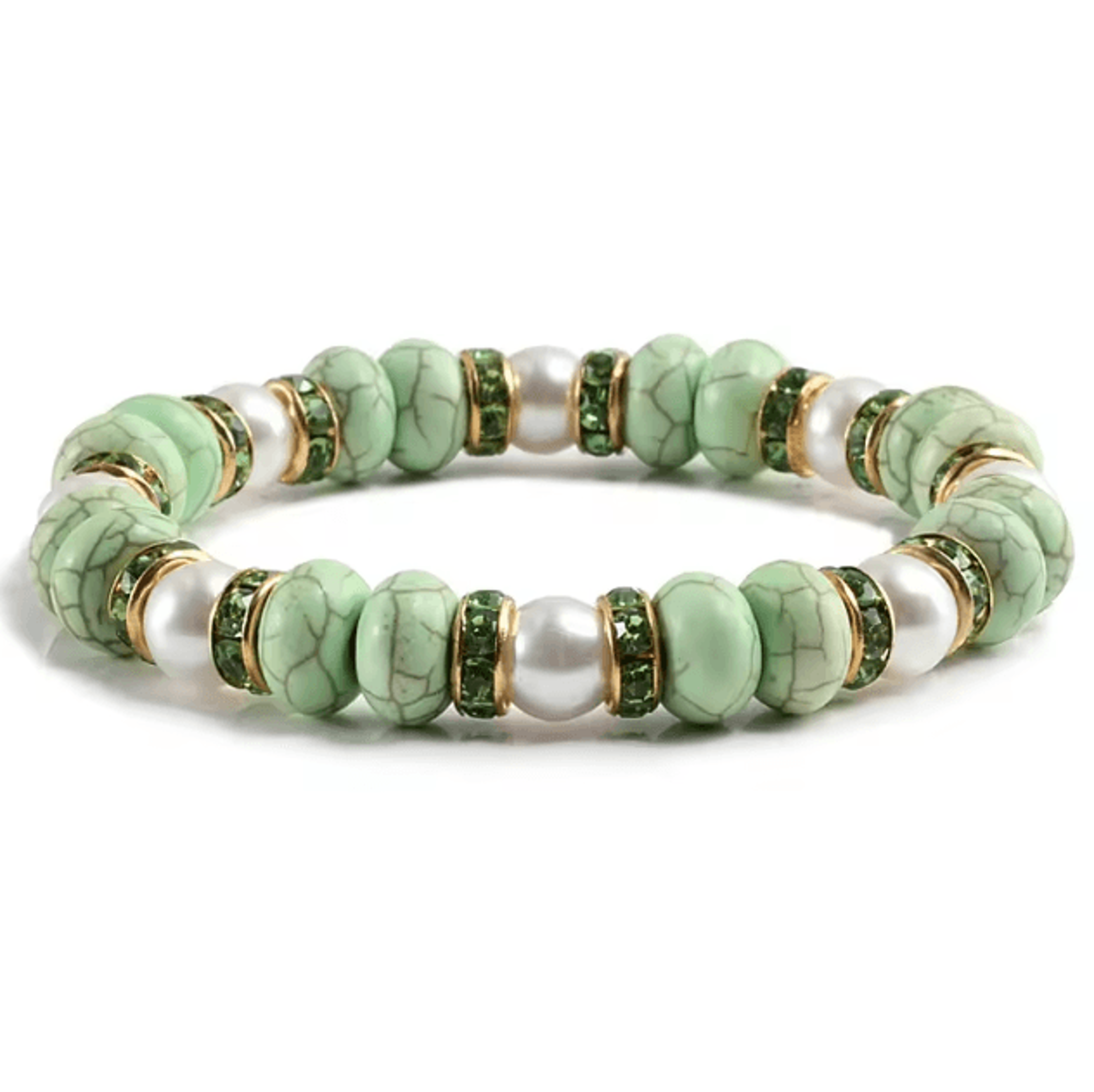 UnityCircle Natural Stone Beaded Bracelets  Elastic Couples  Distance Charm Set For Men  Women 4