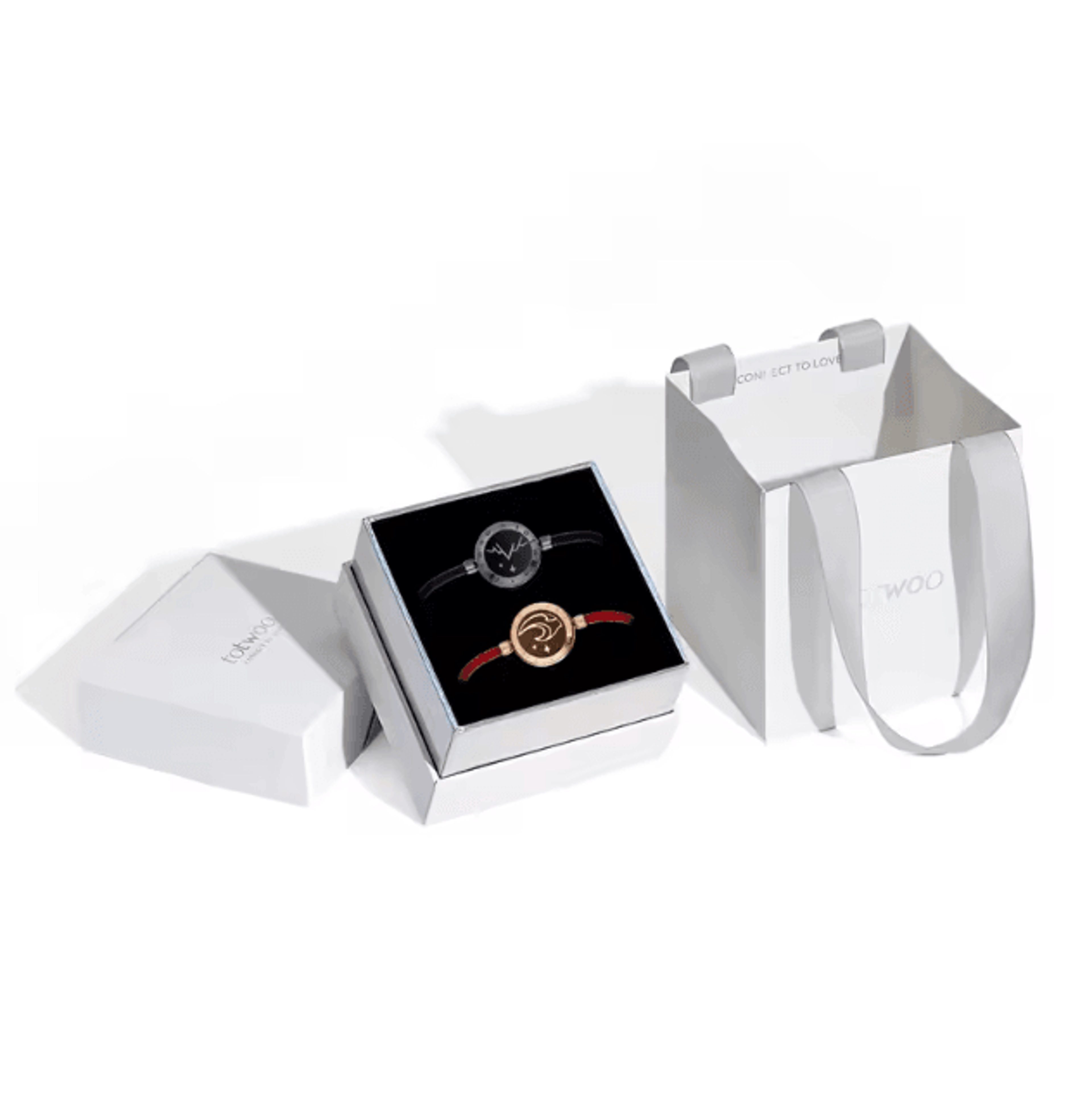 TOTWOO Smart Long Distance Touch Bracelets  Interactive Vibration  Light Couple Connection Jewelry 2