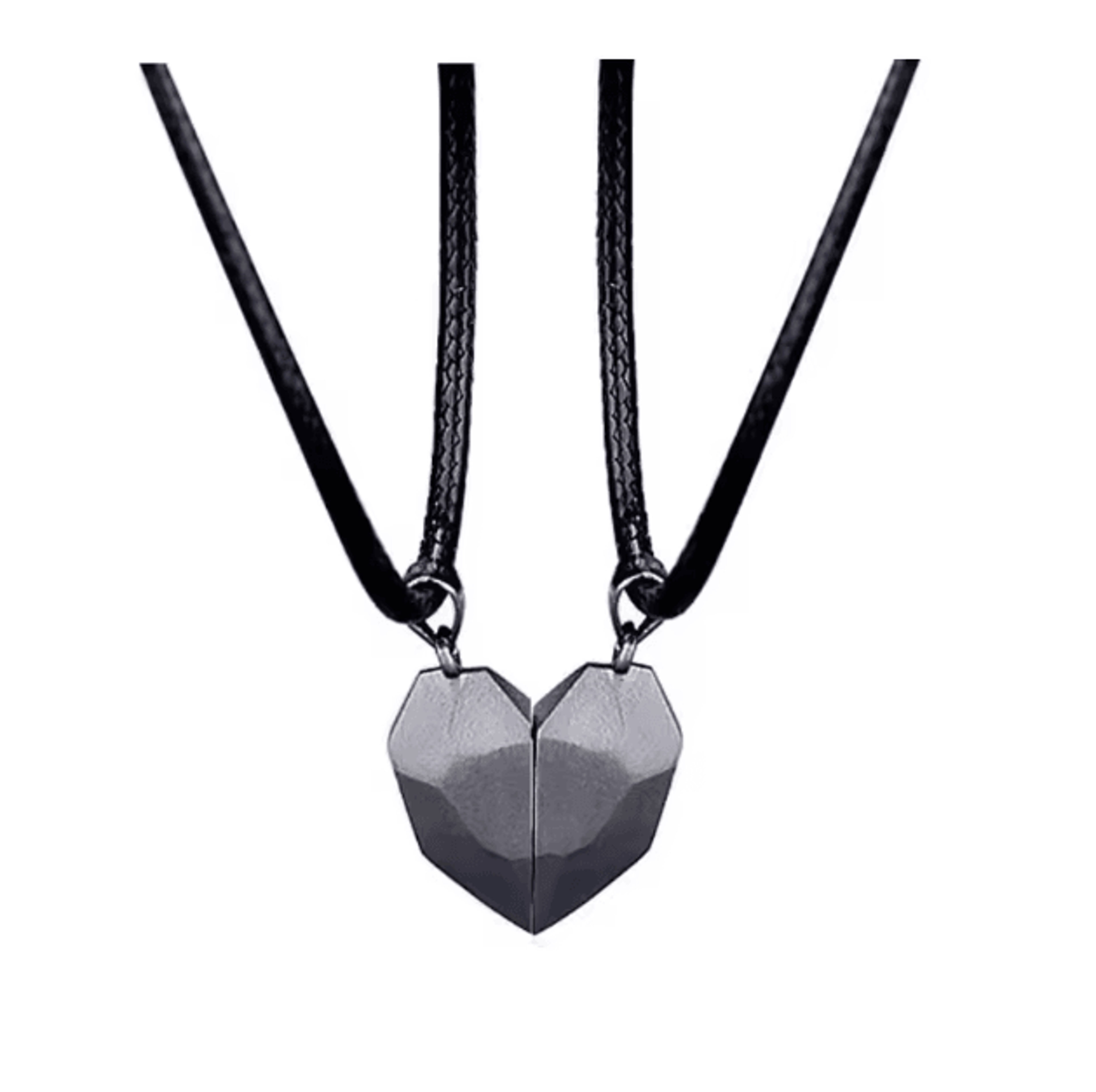 HeartbeatUnion Magnetic Couple Pendant Necklace  Electrocardiogram Heart Jewelry Set For Valentines 8