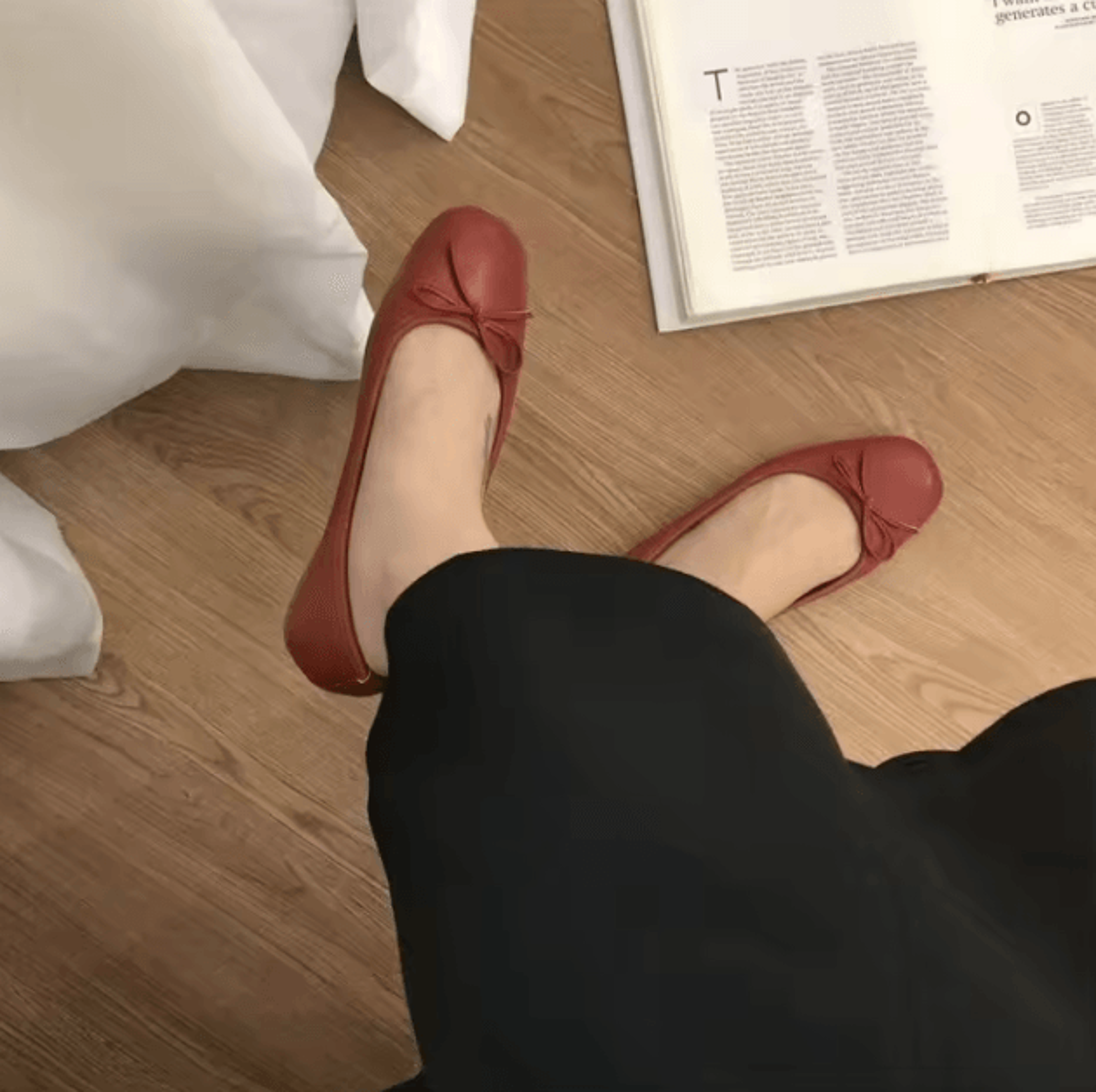Women Bow Knot Casual Flats Comfortable Slip On Versatile Everyday Shoes 1