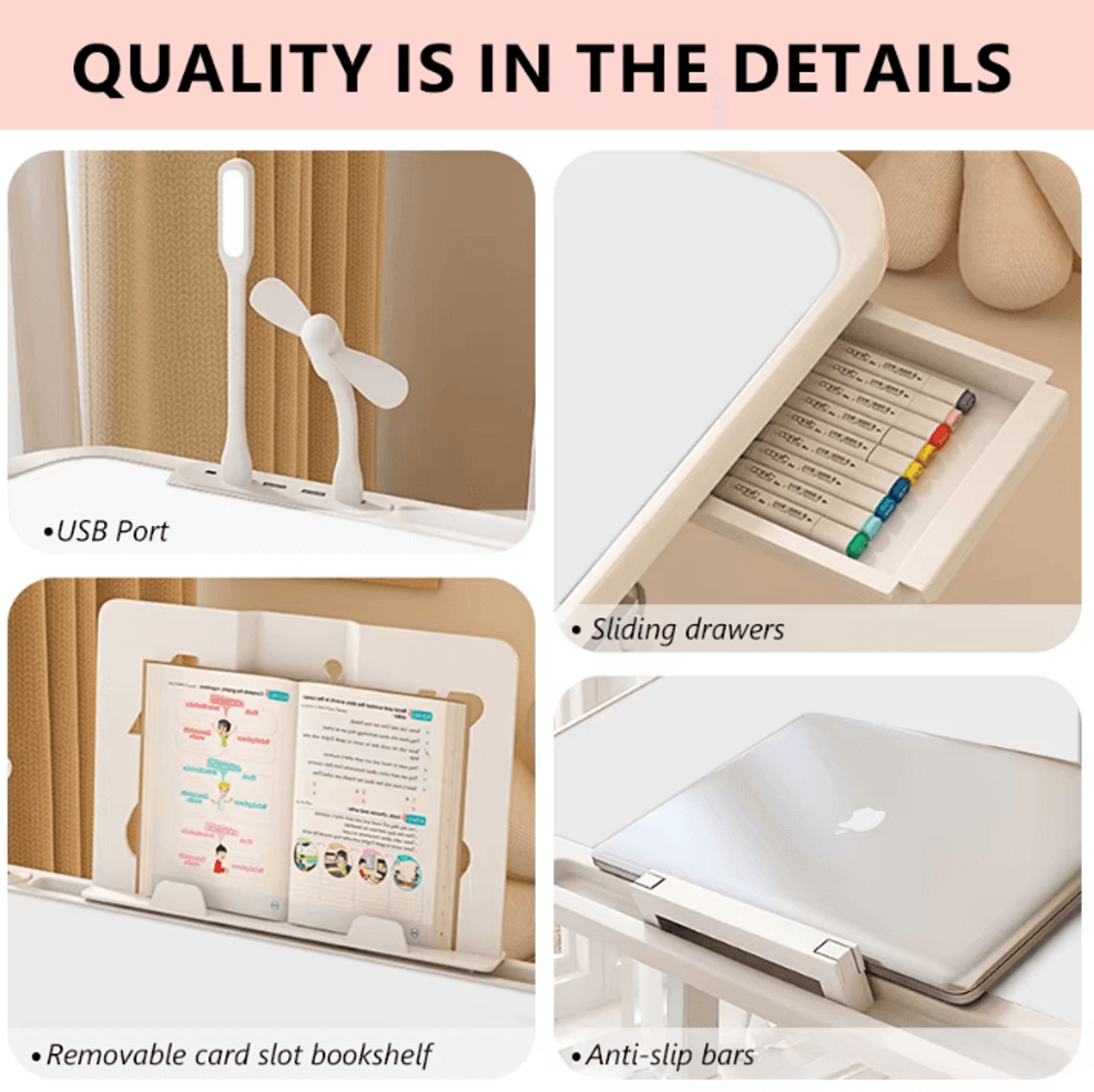 Foldable Laptop Desk Adjustable Bed Table Portable Computer Desk For Home Office And Study 3