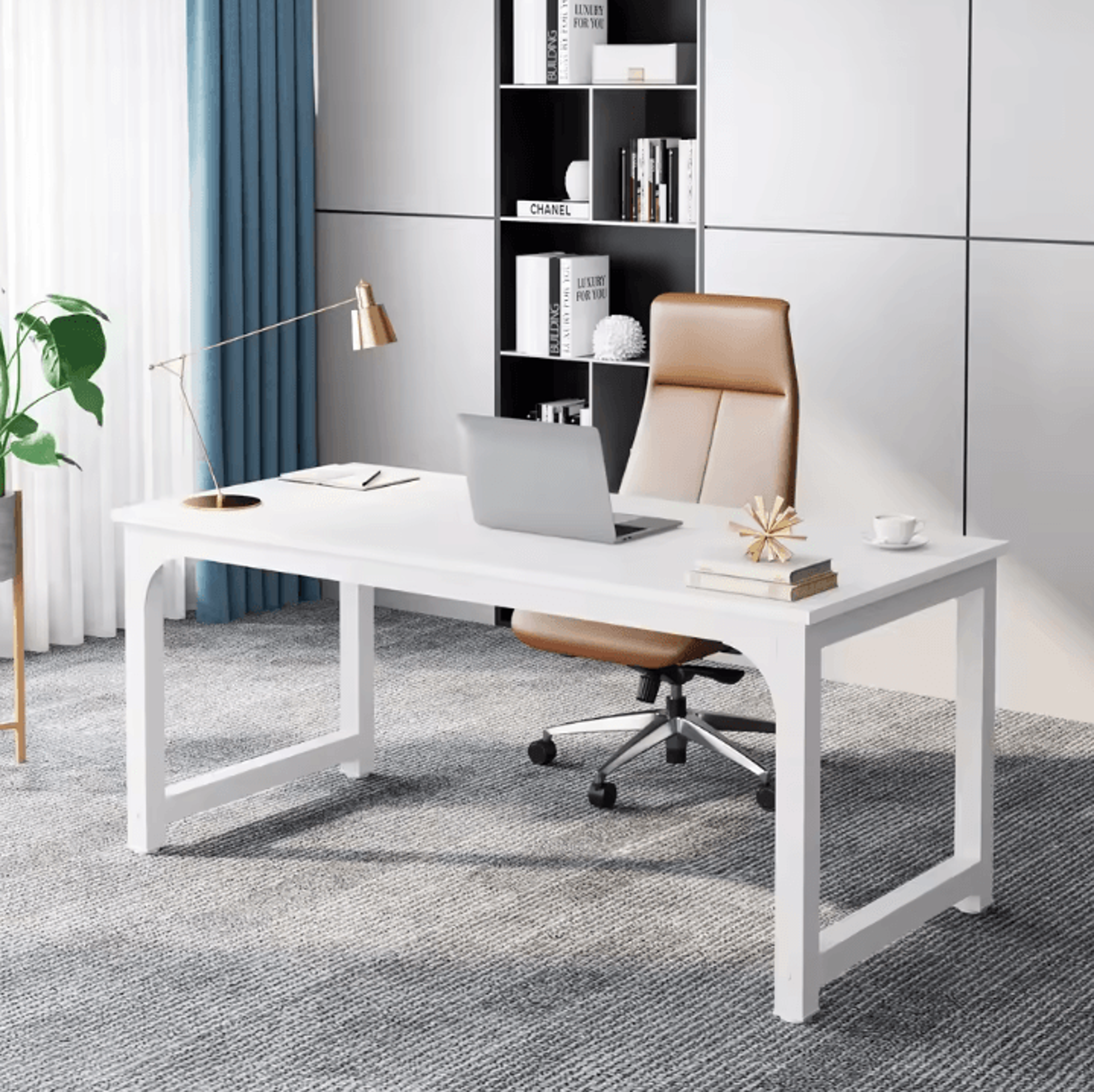 Tribesigns Large Office Desk Computer Table Home Office Workstation Writing Desk 5