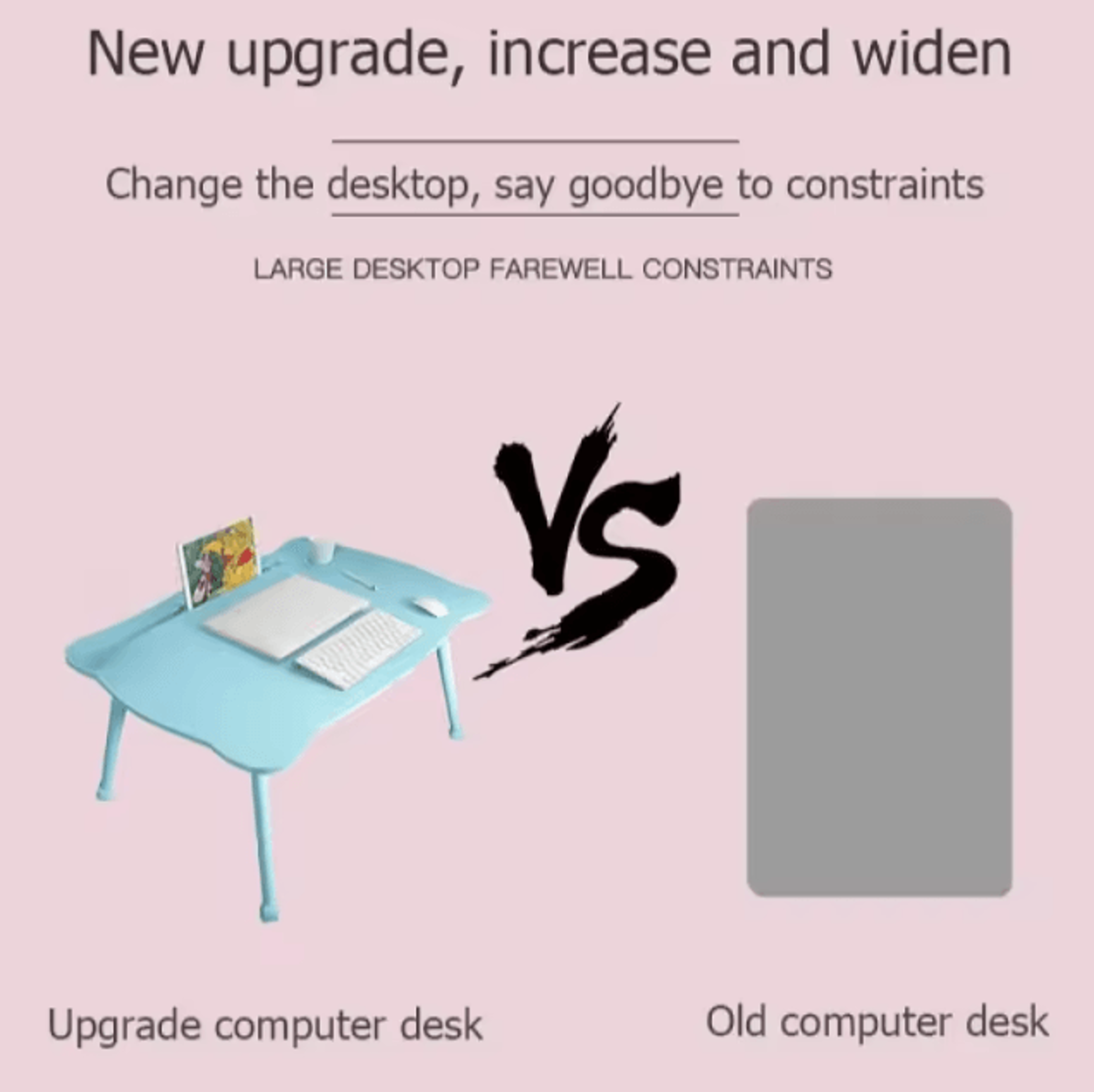 Portable Foldable Bed Desk Laptop Table For Window Seat And Bedroom Use 3