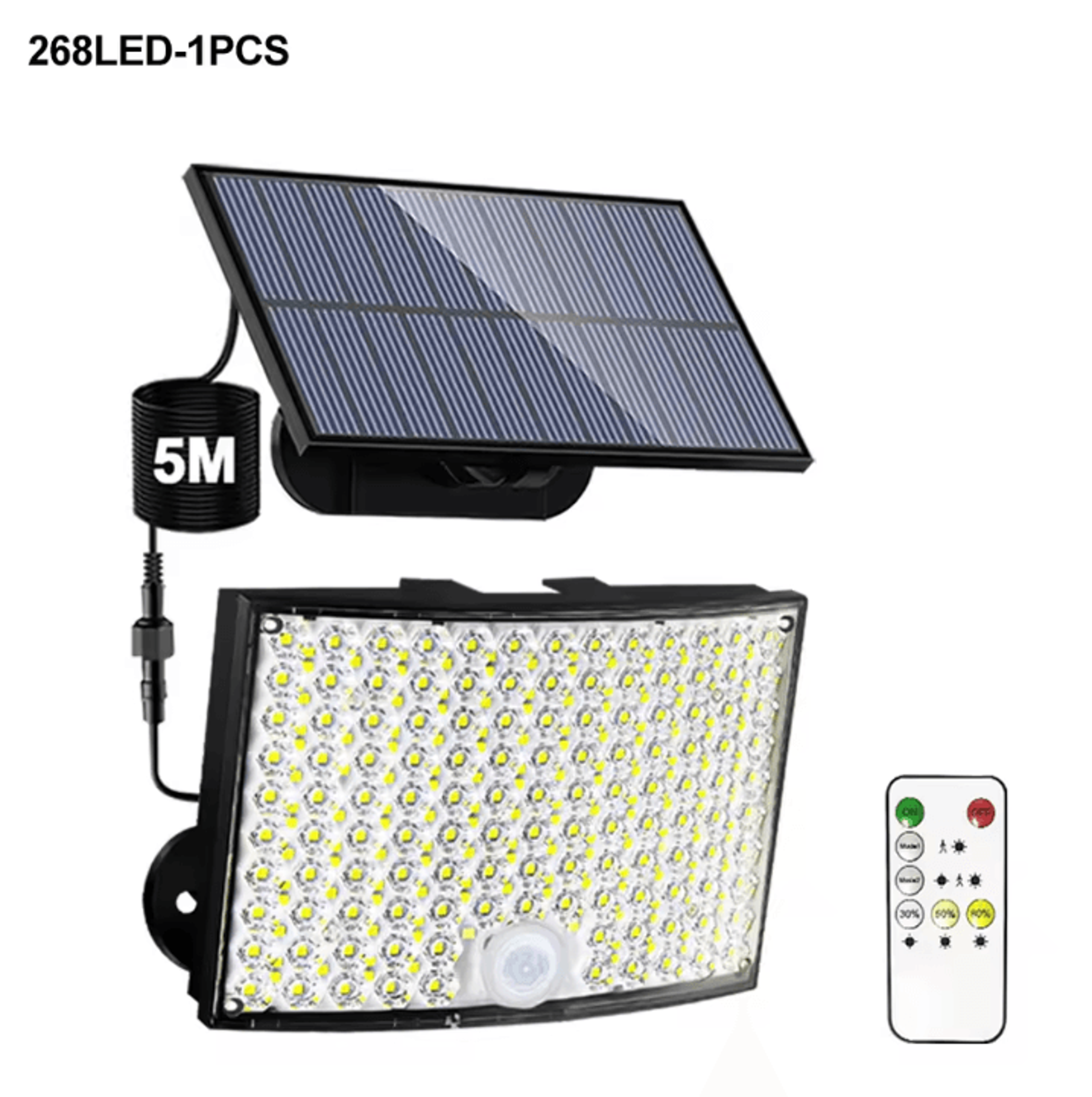 Solar Outdoor Motion Sensor Security Lights With Waterproof Flood Design 8