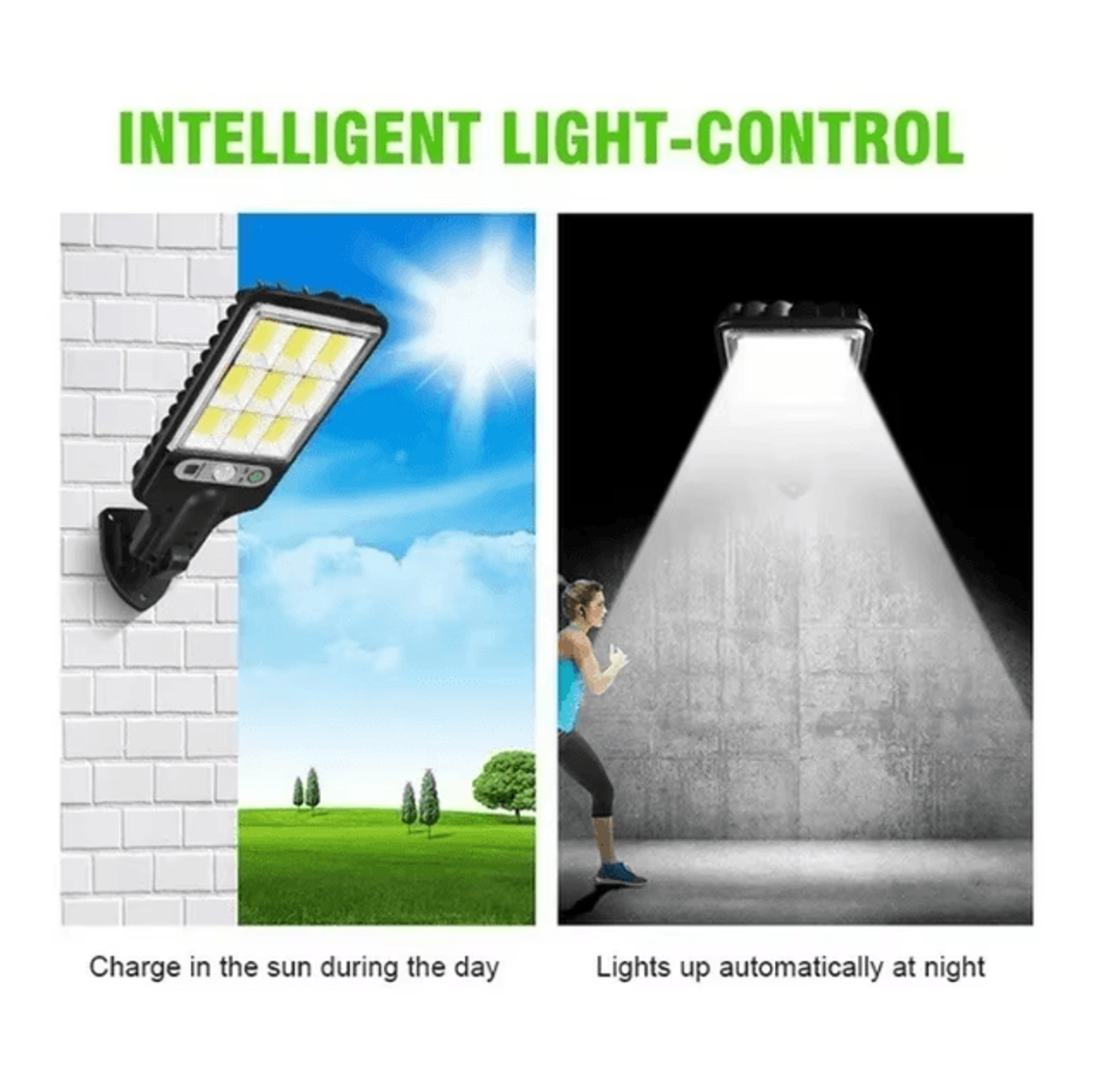 Solar Outdoor LED Motion Sensor Light  Auto OnOff Weatherproof Garden  Wall Lamp 3