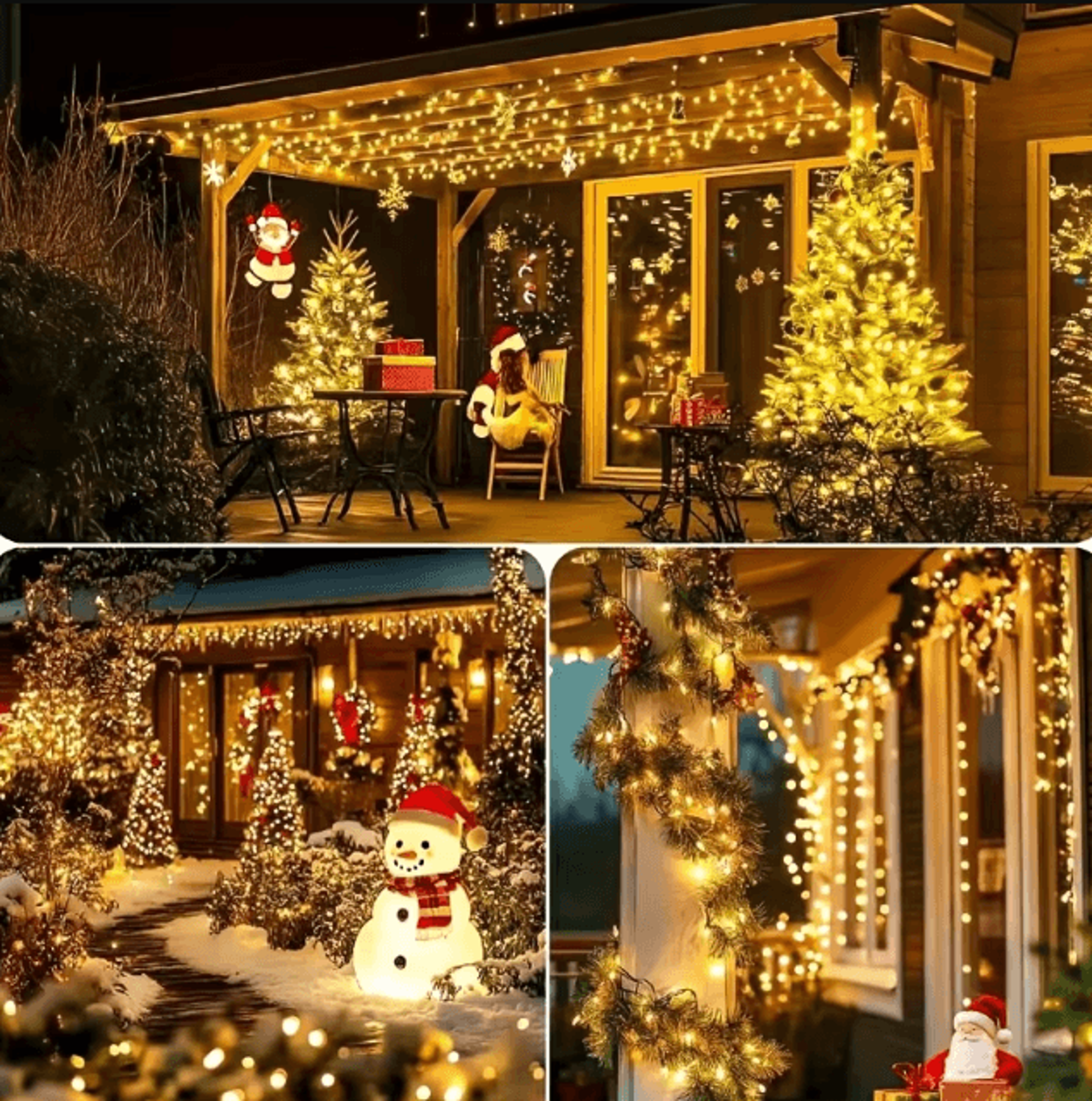 Solar LED Starry Sky String Lights  8 Modes Outdoor Yard  Party Decor 4