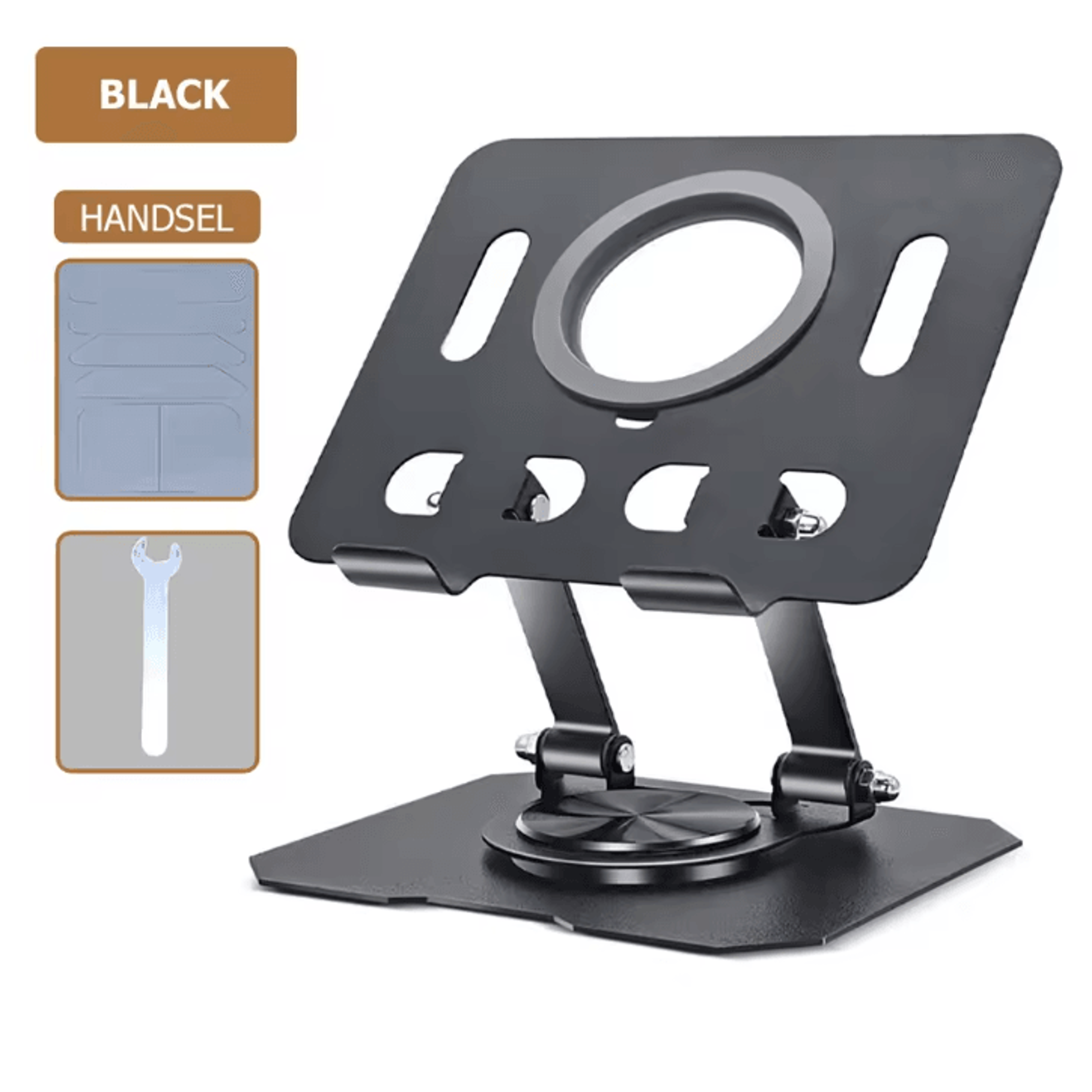 360 Degree Rotatable Adjustable Tablet Stand Foldable Desktop Holder For 47 To 12 Inch Devices 10