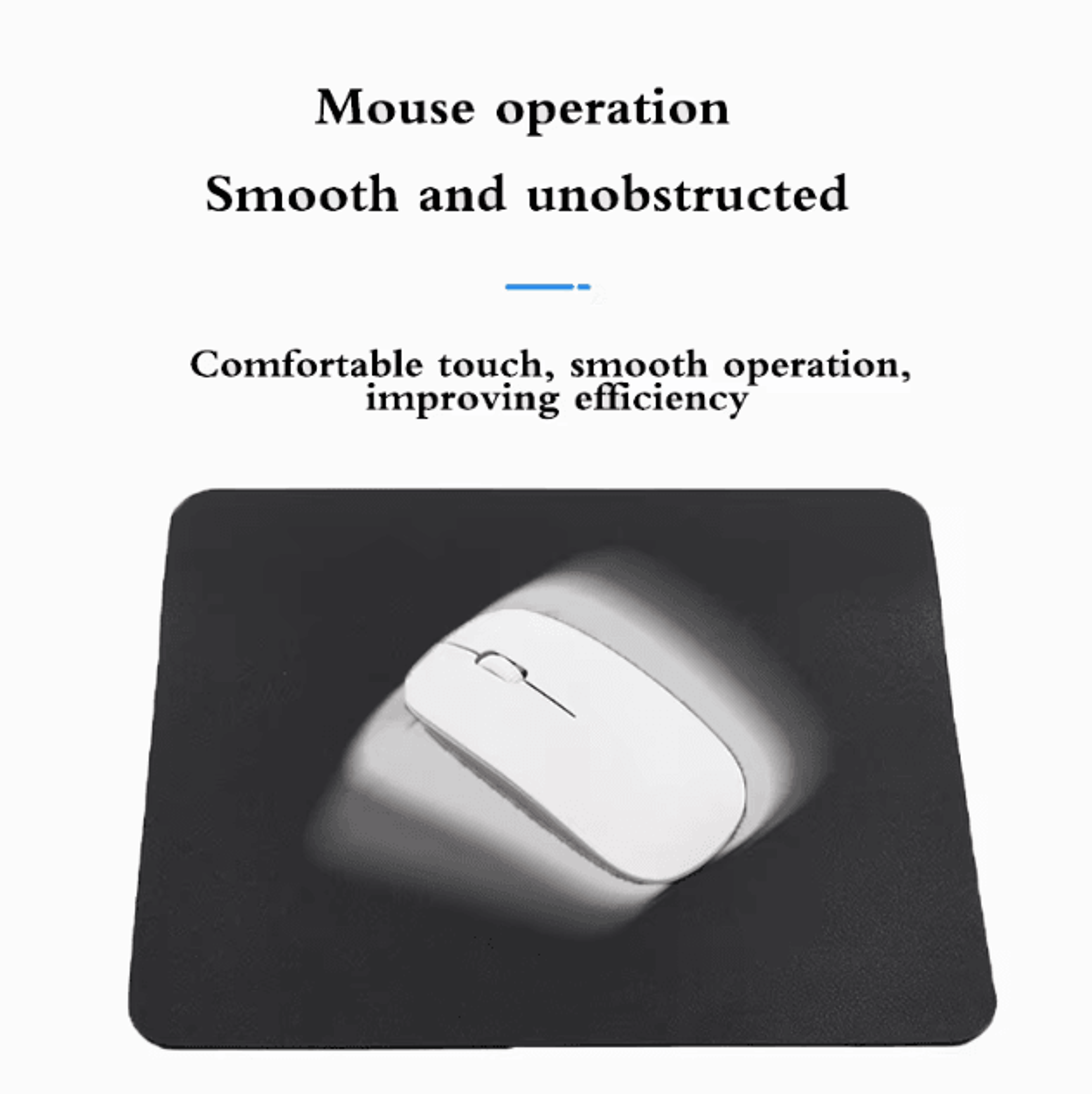 Small PU Leather Mouse Pad Non Slip Waterproof Anti Scratch Mat For PC Laptop Desktop 1