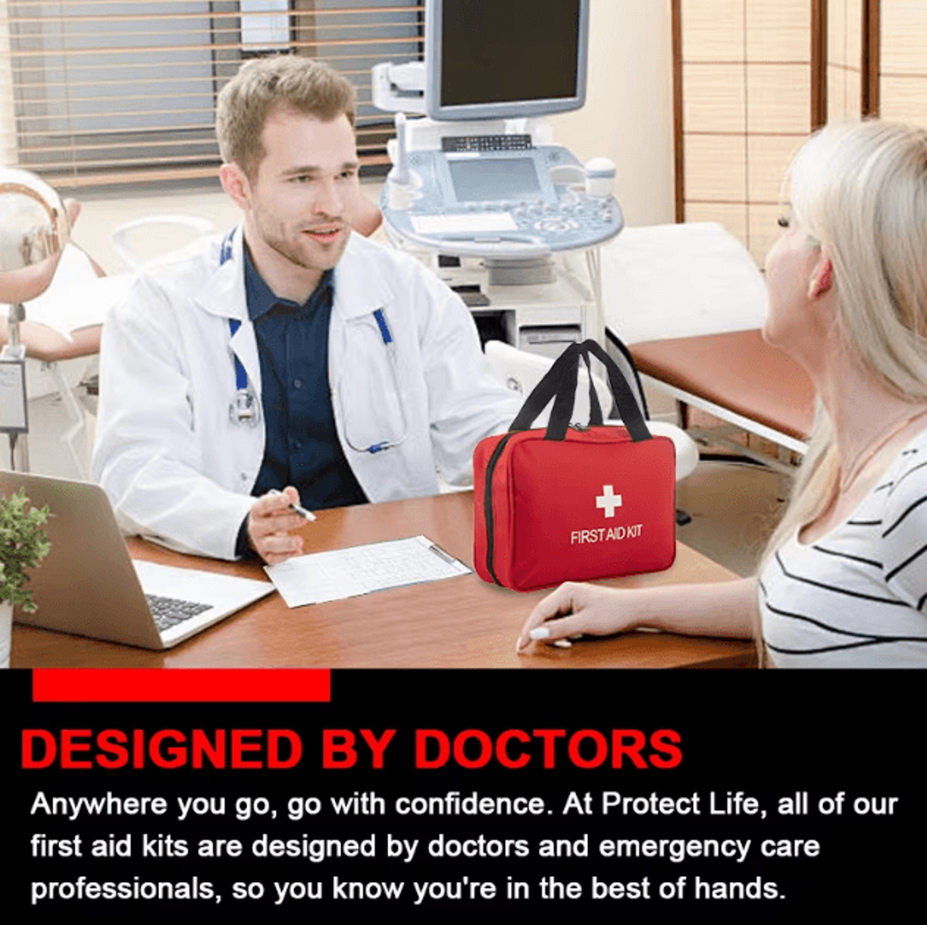 Premium Compact First Aid Kit  Trauma Medical Kit For Home Car Travel  Outdoor Emergencies 2