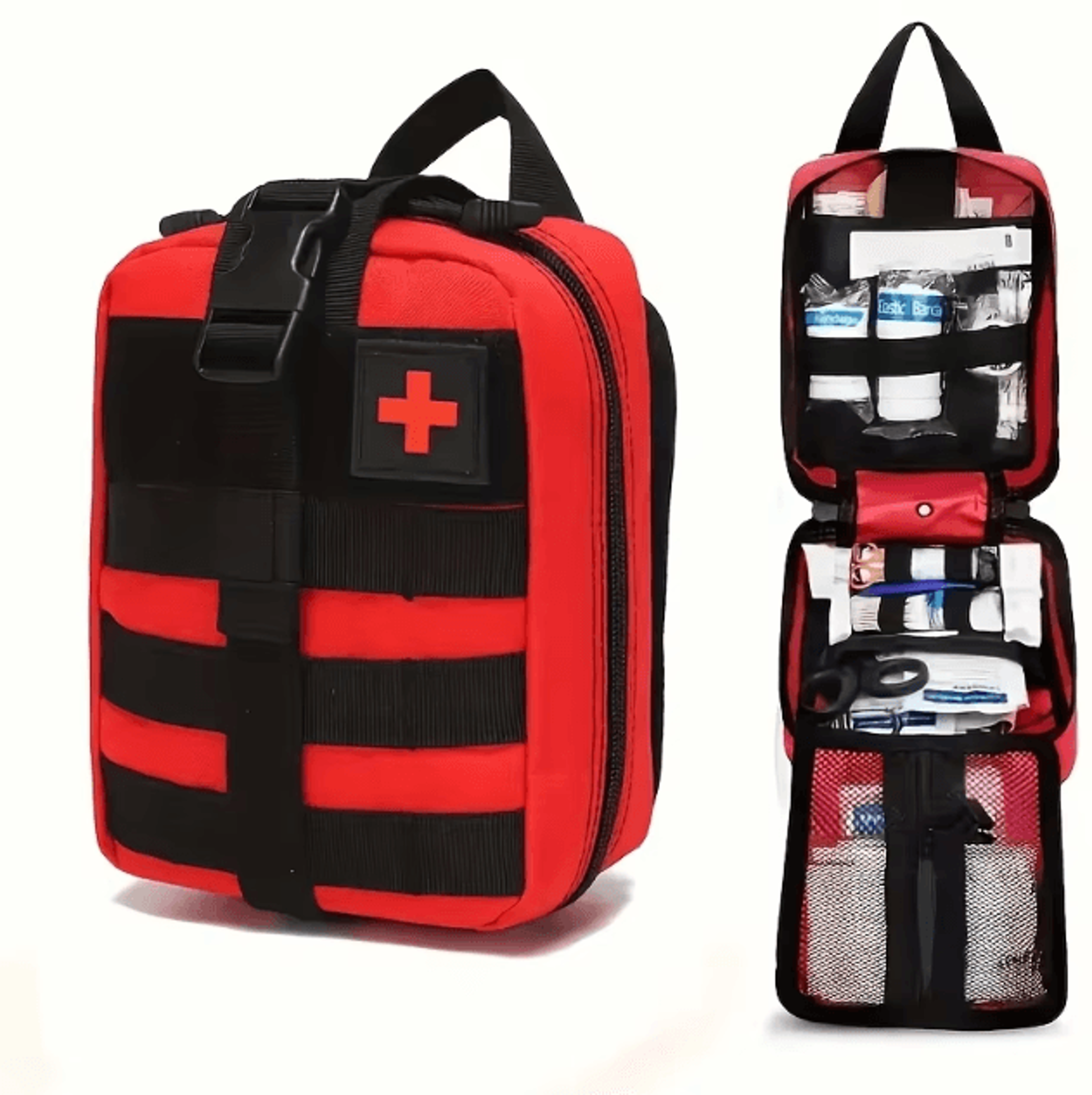 205Piece Universal First Aid Kit  Compact  Complete Emergency Medical Set For Home Travel  Outdoor 0