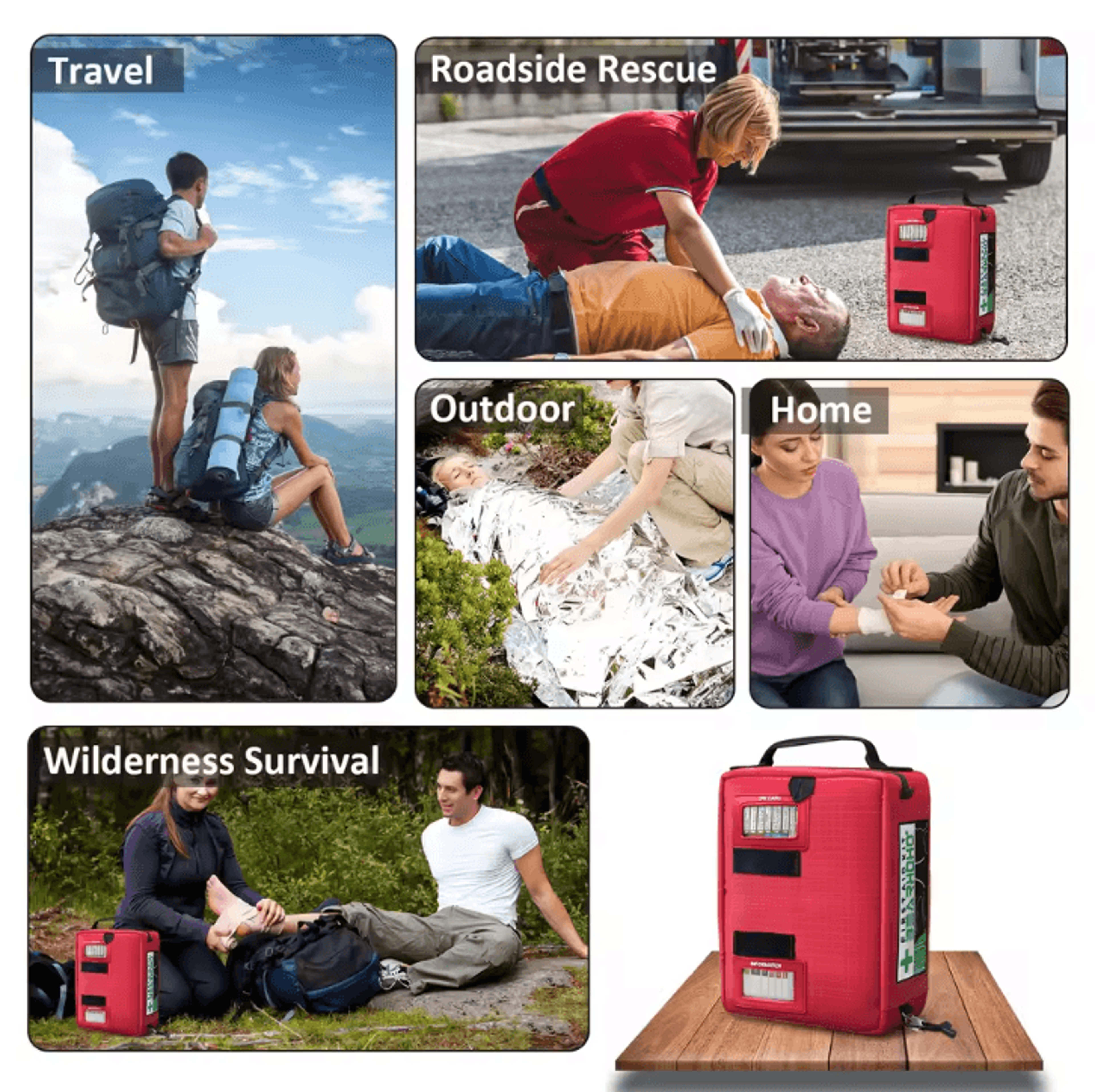 Large MultiFunctional IFAK First Aid Kit  Outdoor Survival Bag For Travel Hiking  Emergency Respons 3
