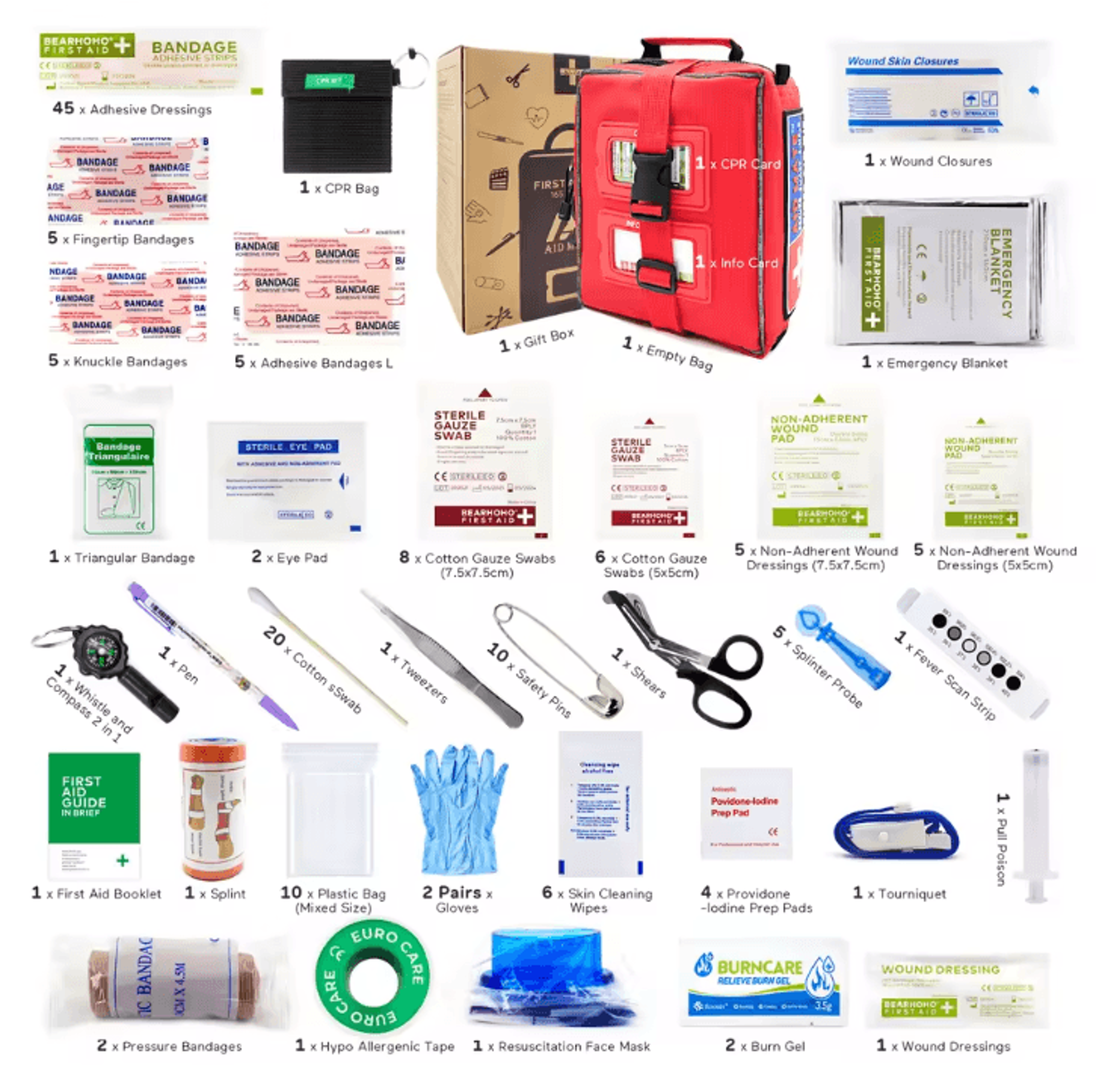MOLLE Professional First Aid Kit  FullEmpty Emergency Survival  IFAK Trauma Bag For Outdoor Travel  9
