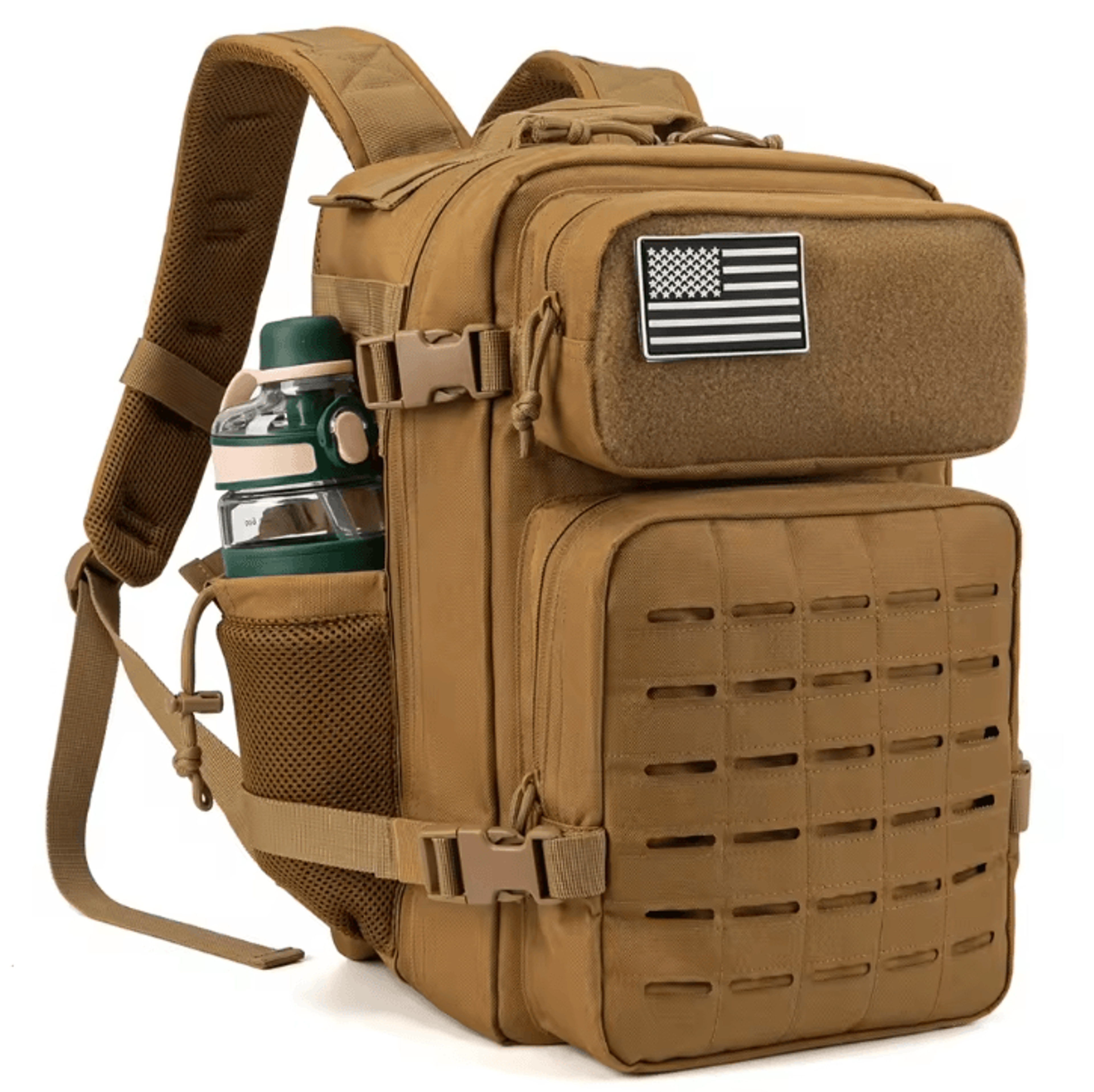 25L Tactical Backpack  MOLLE Outdoor Survival  EDC Rucksack For Hiking Fitness  Travel 1