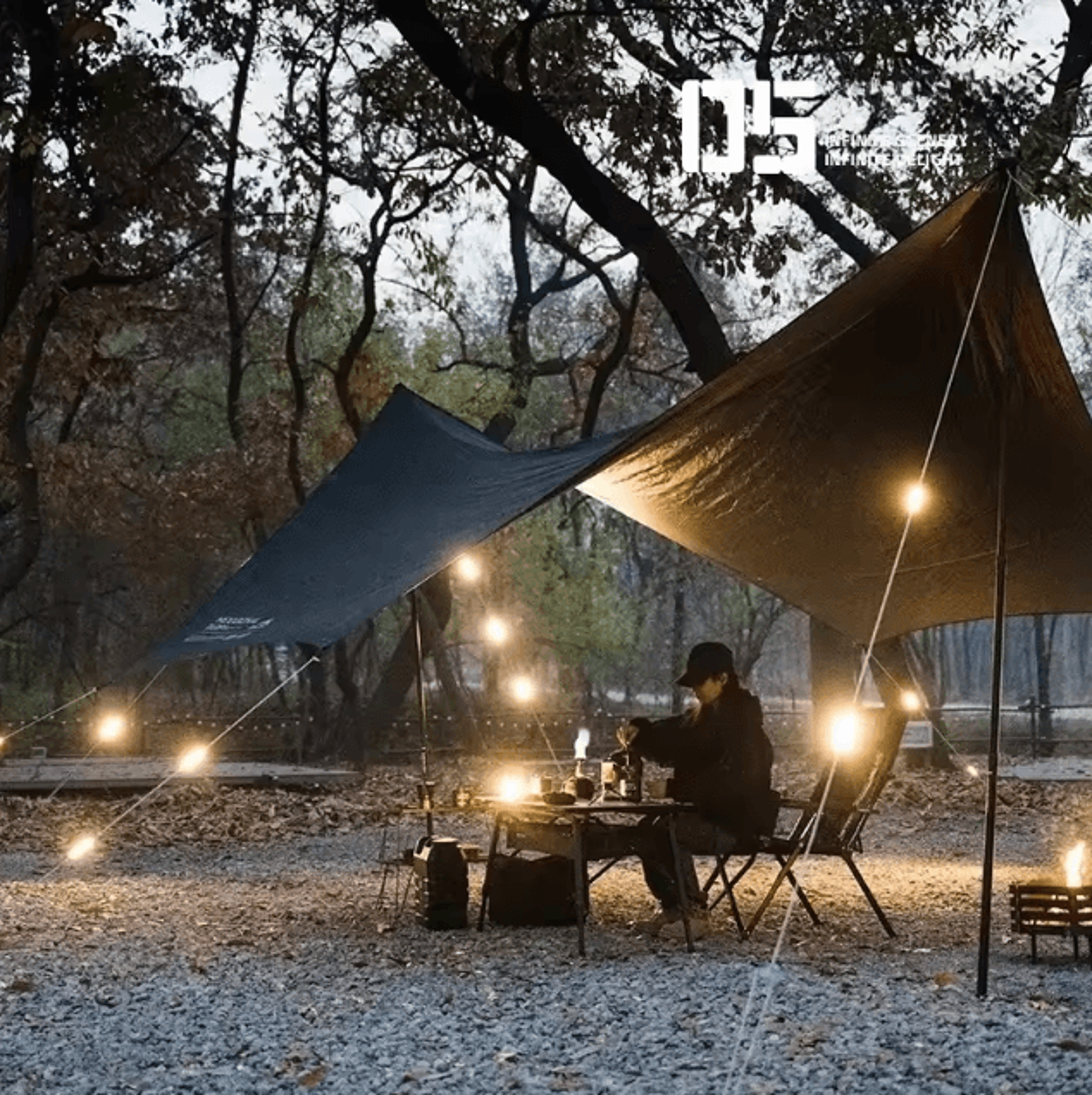 Portable Rechargeable Wind Rope Warning Light  LED Camping Ambient Safety Light 5