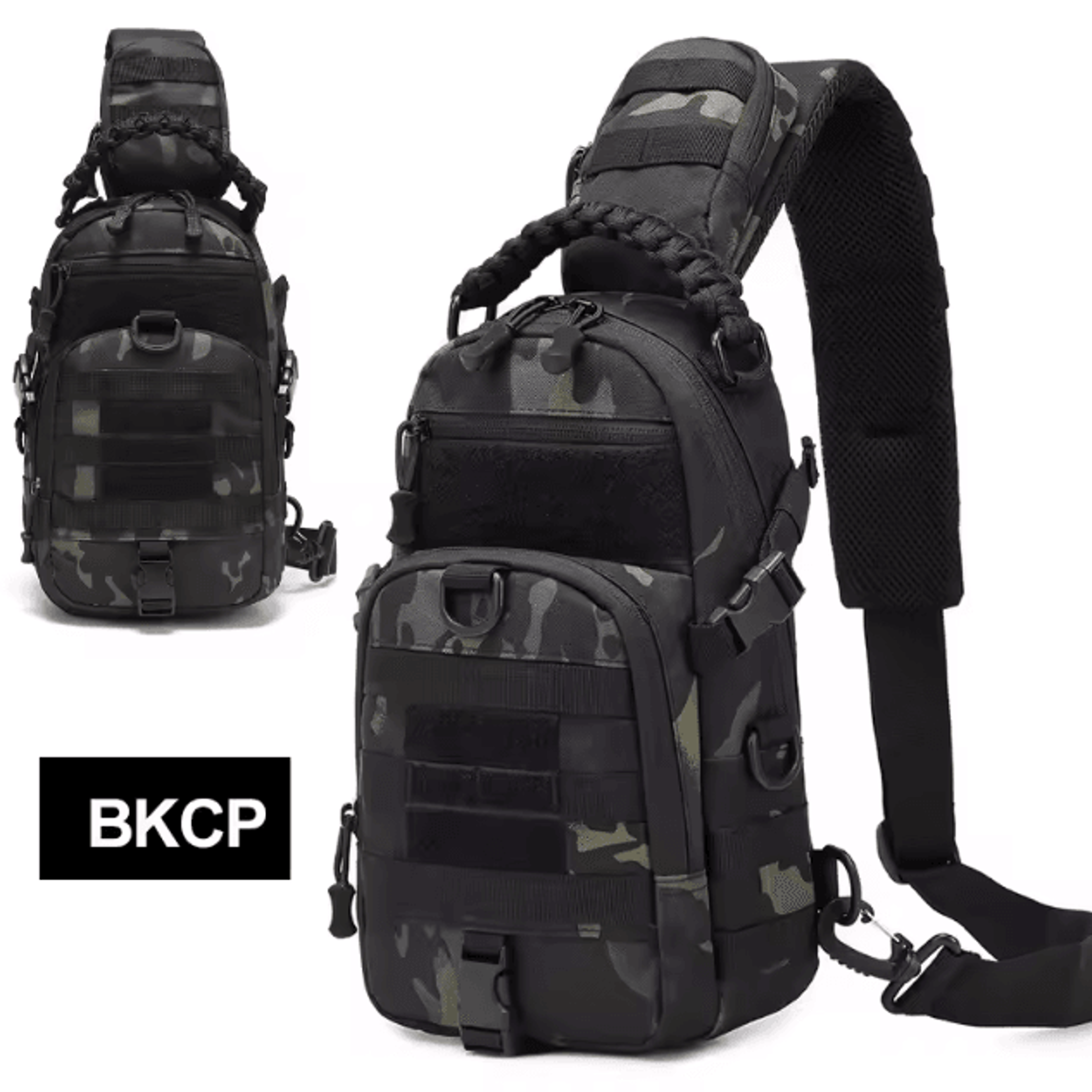 Tactical MOLLE Chest Sling Bag  Outdoor Sports Shoulder Pack For Hiking Cycling  Travel 8