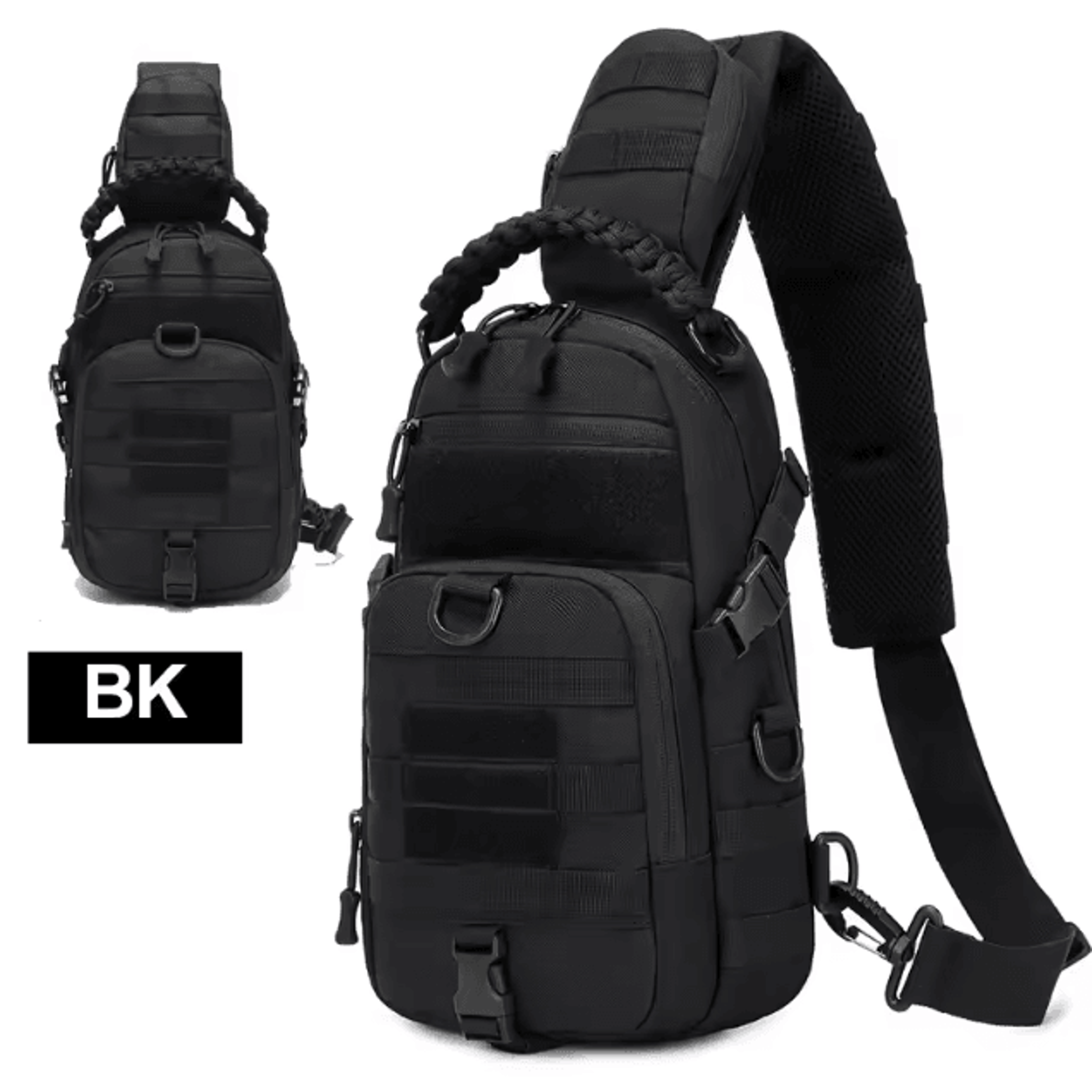 Tactical MOLLE Chest Sling Bag  Outdoor Sports Shoulder Pack For Hiking Cycling  Travel 6