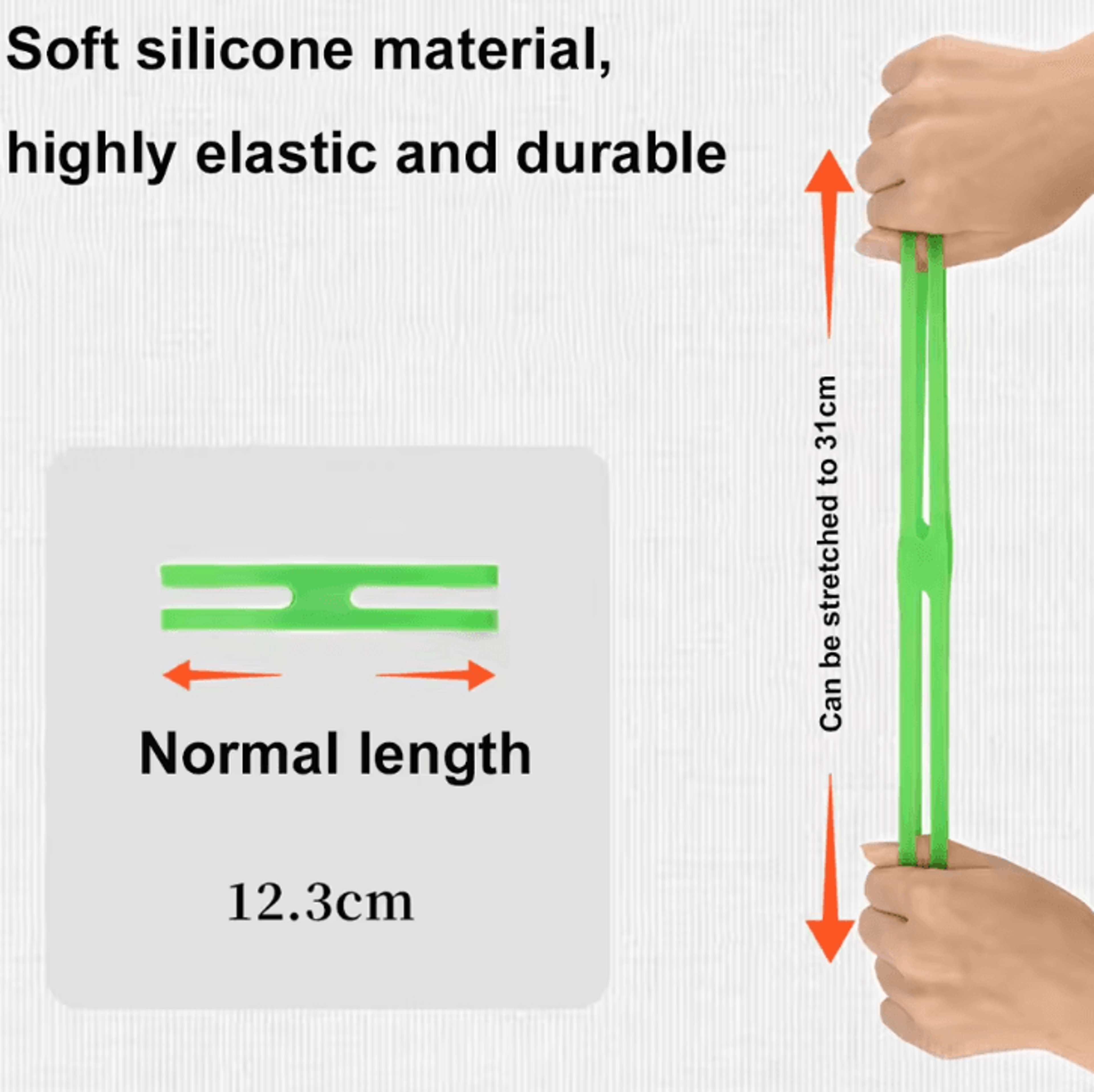 HShaped Camping Cutlery Strap  Elastic Silicone Tableware Storage Strap For Camping Hiking  Travel  3
