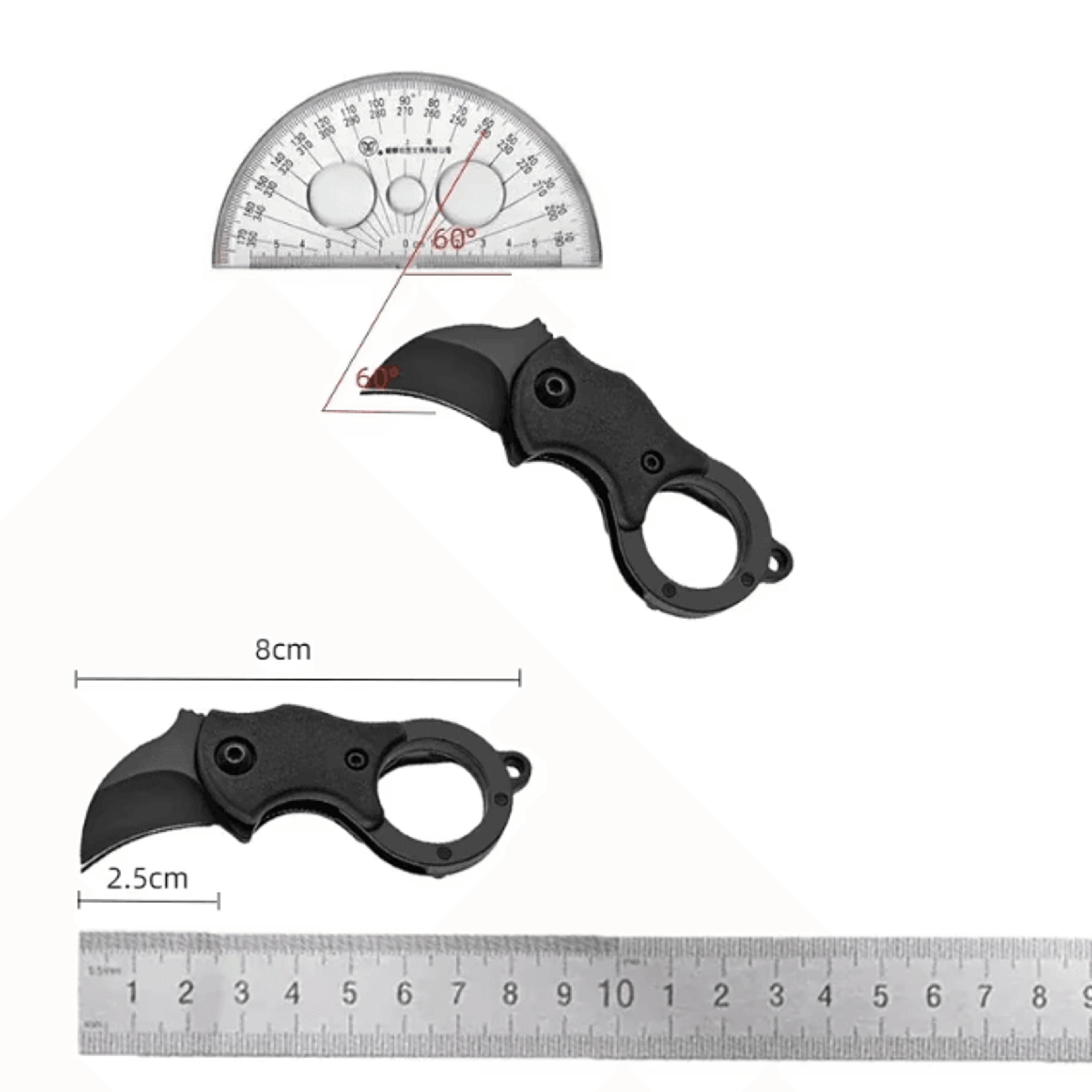 Mini Keychain Pocket Knife Stainless Steel EDC Mini Knife Tool Portable Camping Utility Knife With  5
