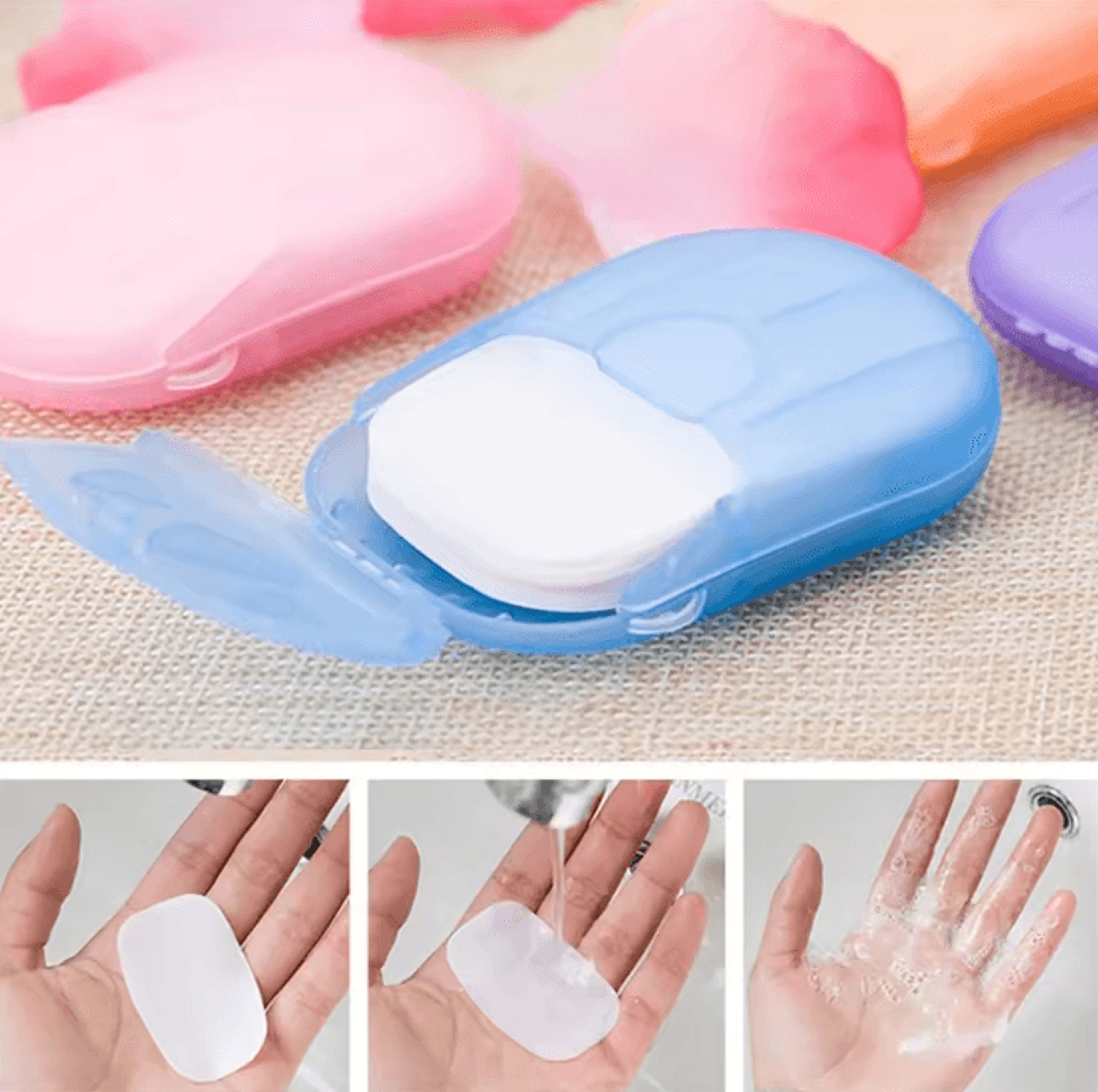 Portable Soap Paper Sheets Disposable Travel Soap Sheets Mini Hand Washing Soap For Camping Hiking  0