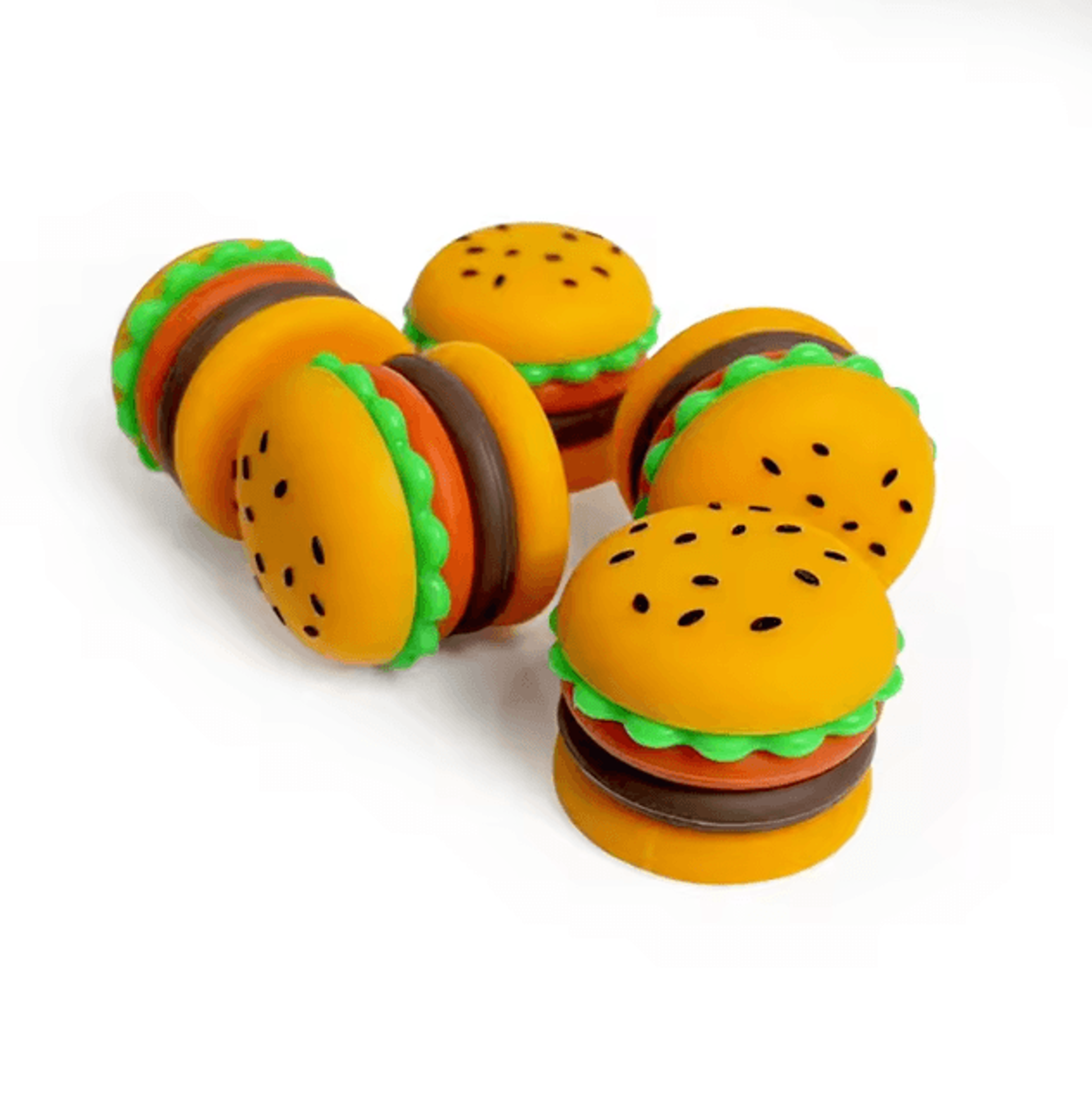 Creative Hamburger Silicone Storage Container 5ml Mini Silicone Storage Jar Portable Pocket Size Co 3