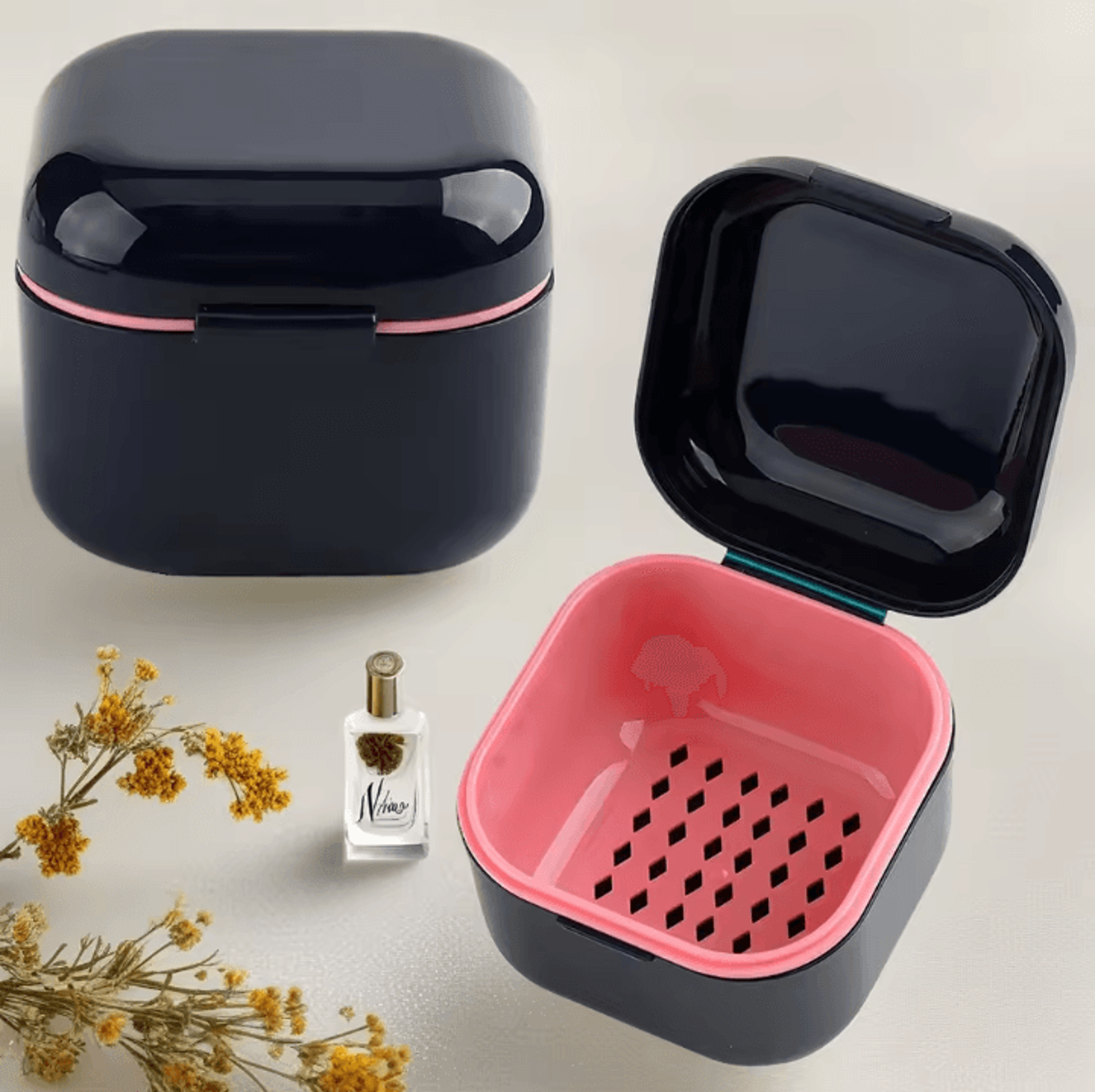 Portable Nail Tool Sterilizer Box With Soaking Tray  Manicure Drill Bit Cleaning Container 1