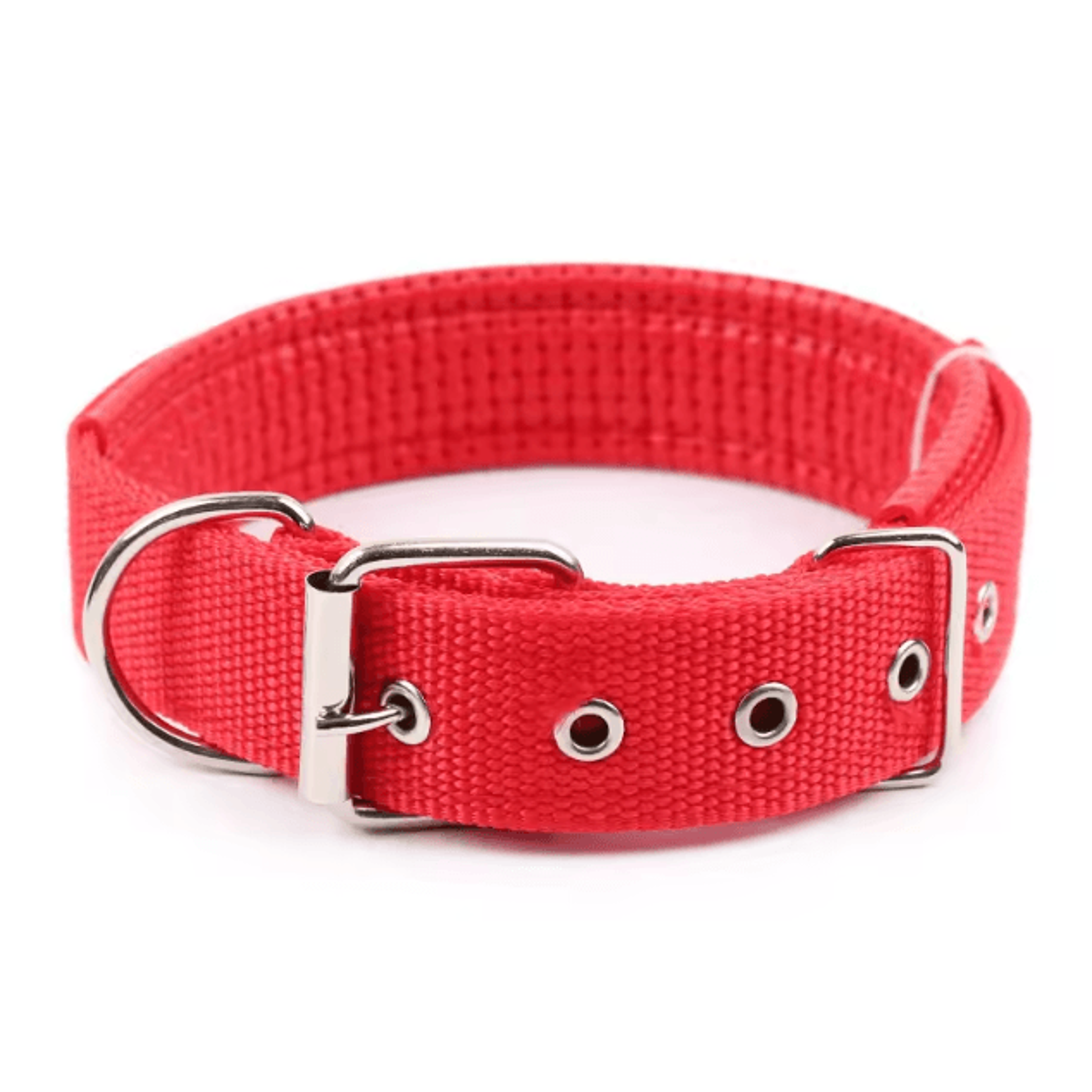 Solid Nylon Dog Collar  Adjustable Collar For Small Medium  Large Dogs 8