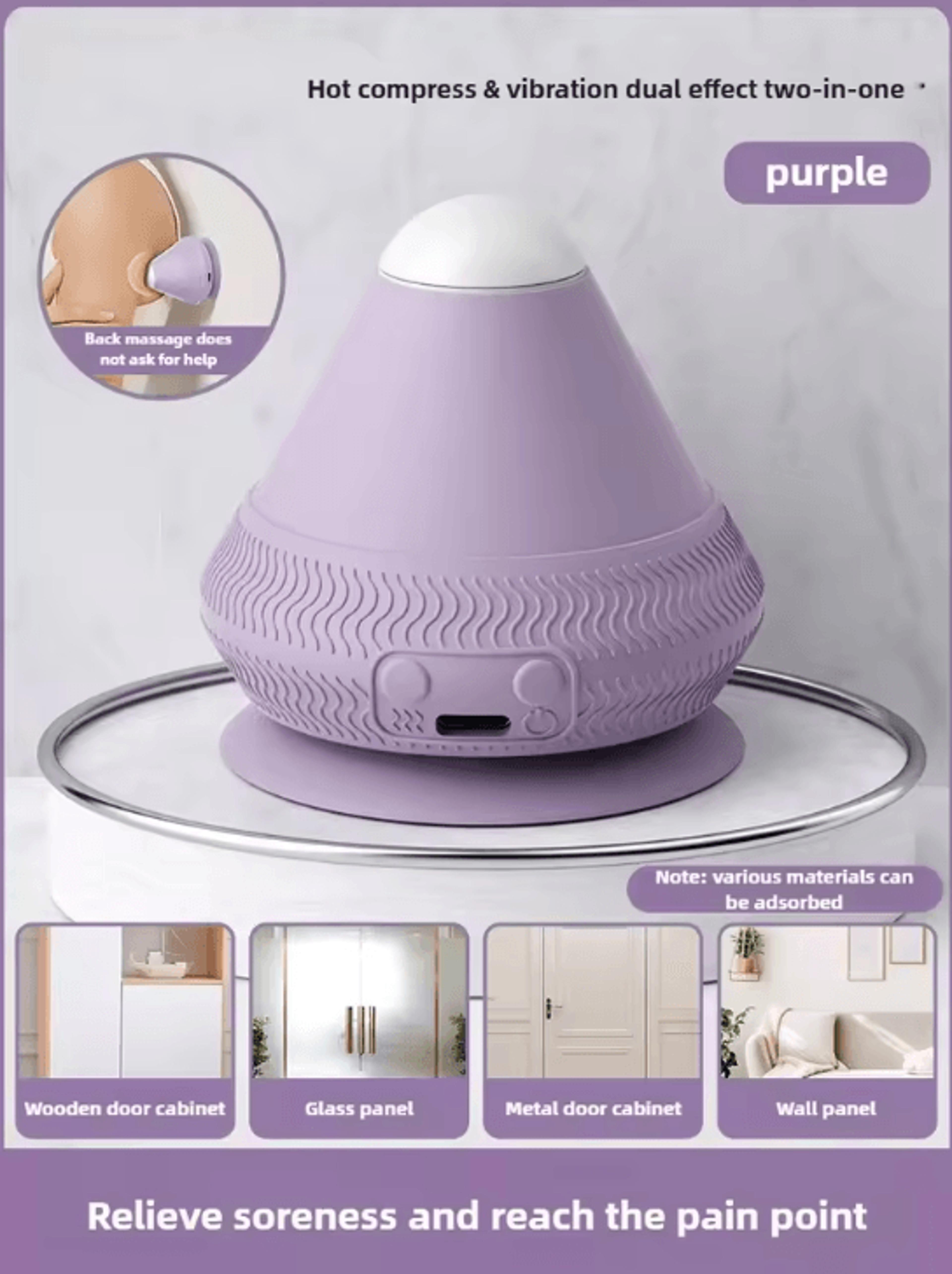 Deep Relief Vibrating Massage Ball  USB Rechargeable Deep Tissue Muscle Recovery Massager 9