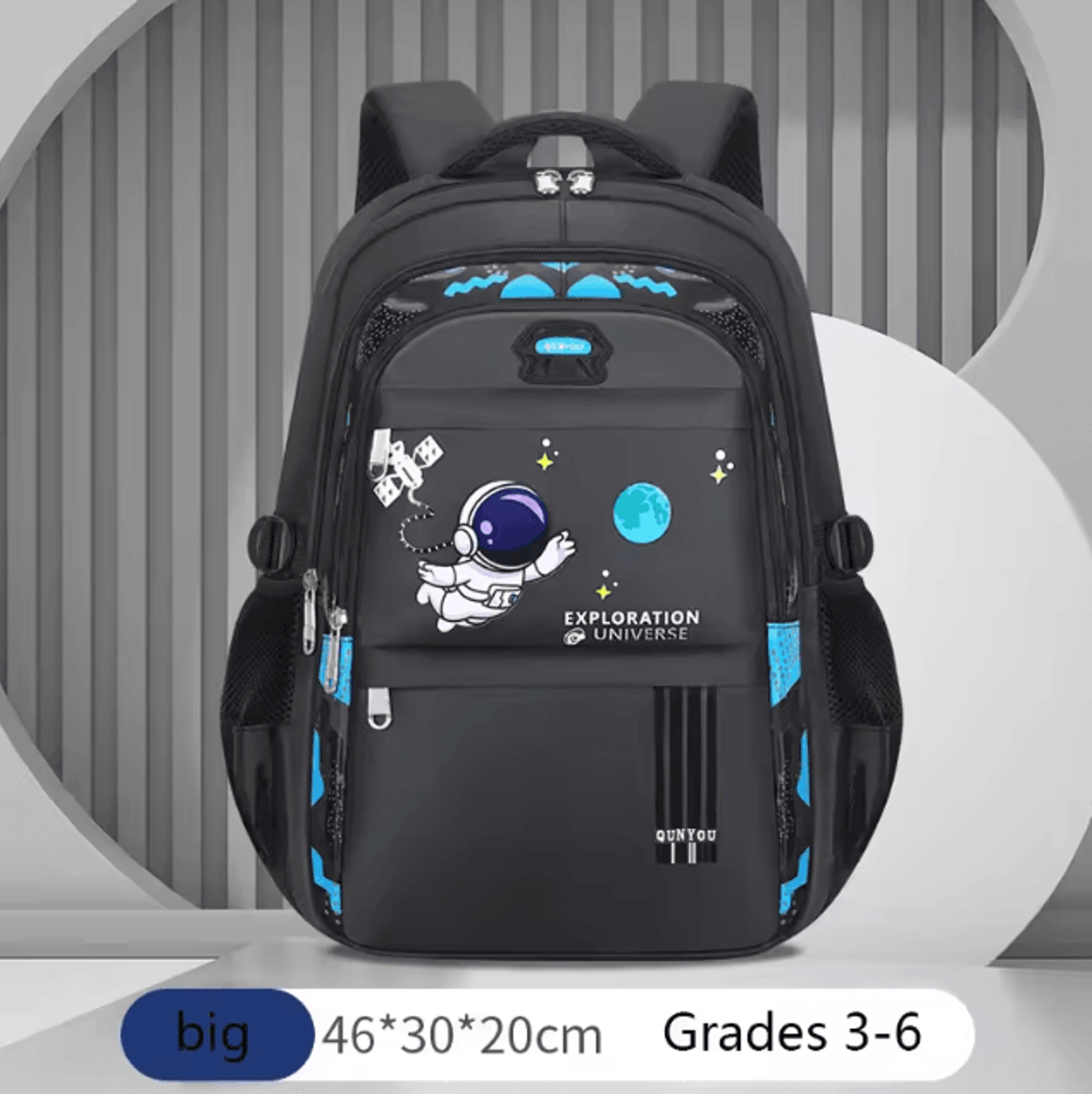 Astronaut Waterproof Kids School Backpack For Boys  Primary Students 9