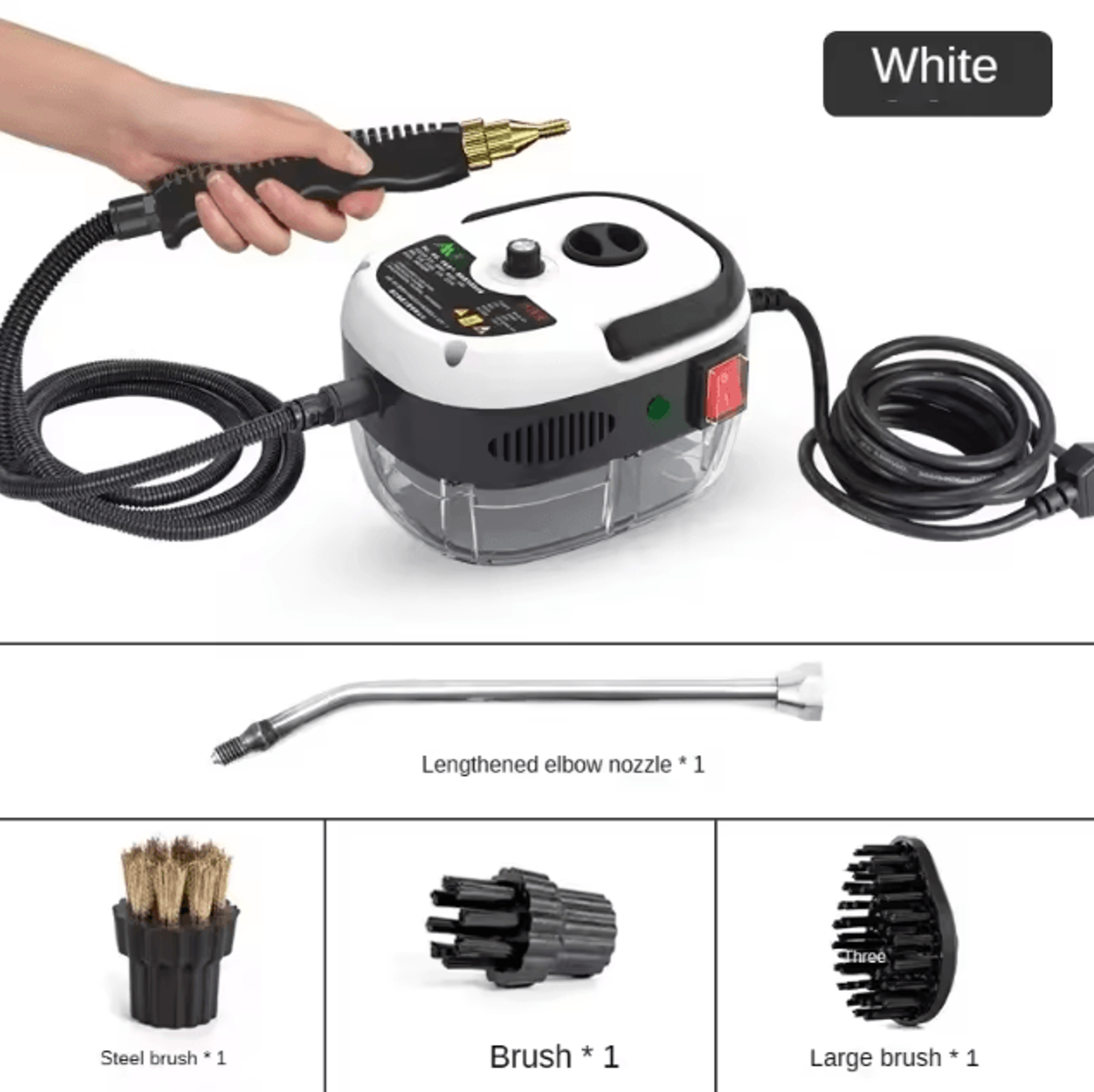 2500W Portable High Pressure Steam Cleaner Multipurpose Handheld Steam Cleaning Machine For Home Ca 8