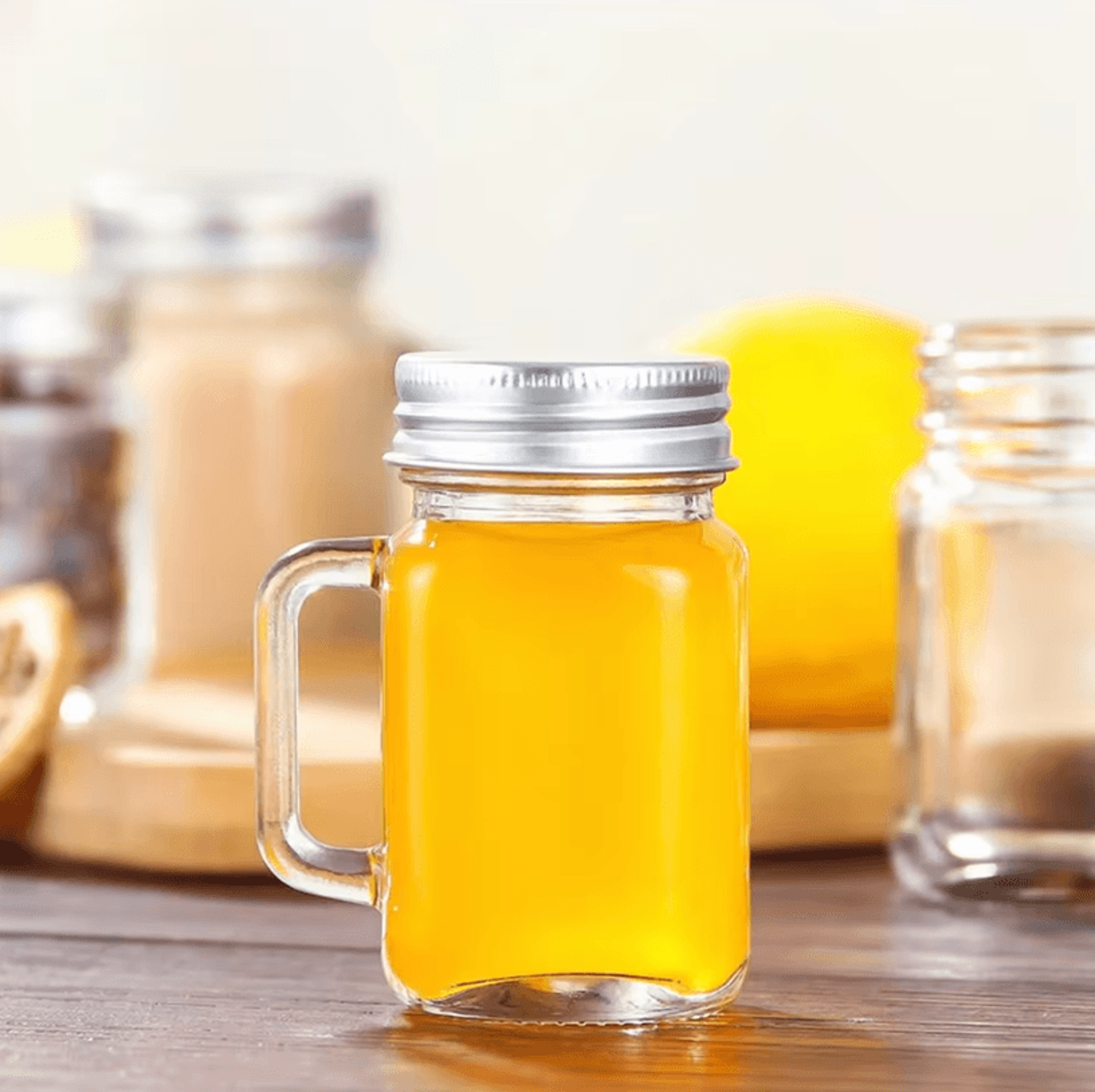 Portable Mini Mason Jar Bottle With Lid  Leakproof Mini Mason Jar Shot Glass For Honey Jam Juice  S 3