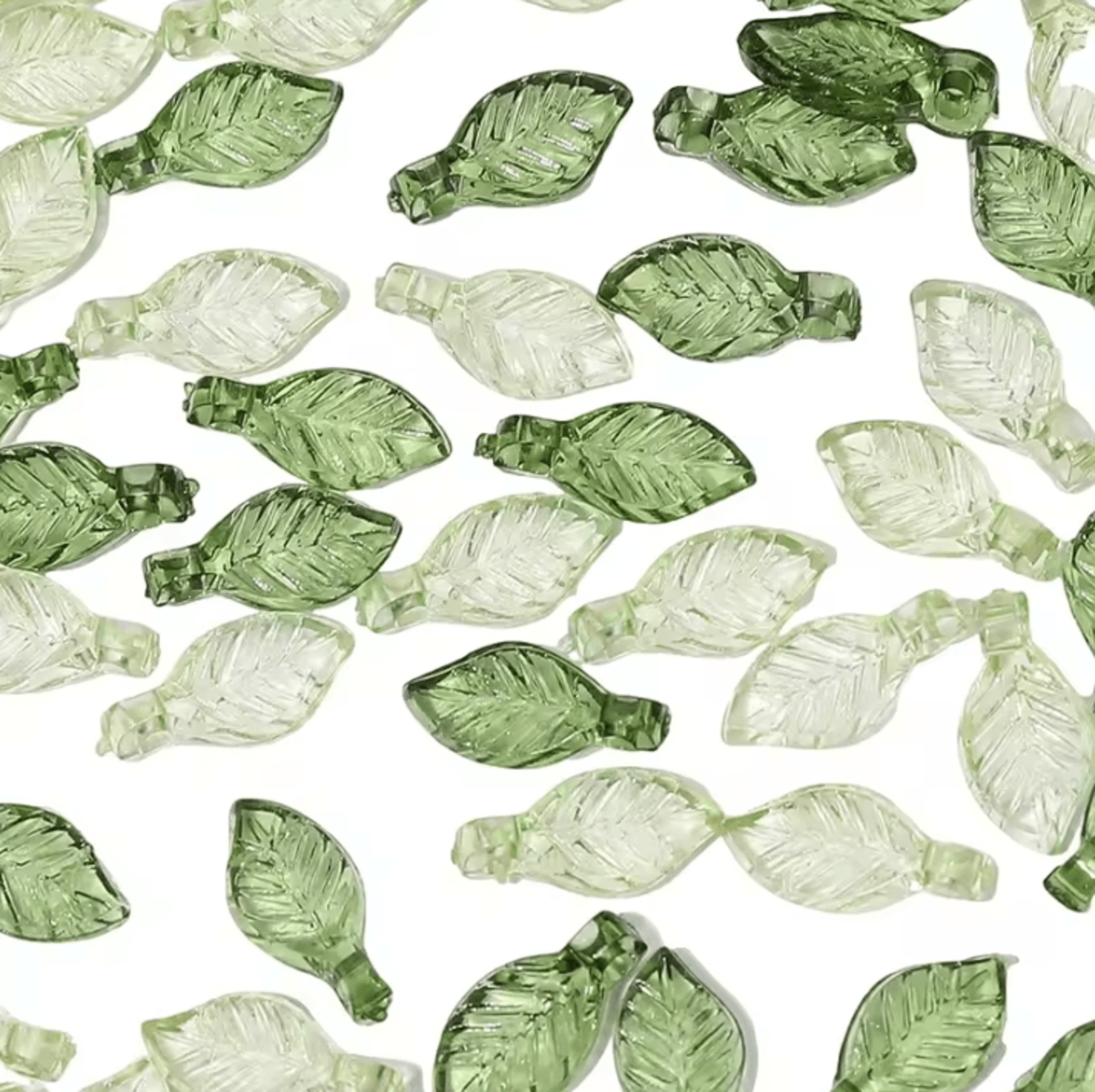 Acrylic Mini Leaf Beads For Jewelry Making  DIY Acrylic Leaf Beads For Earrings  Necklaces 1050pcs  1