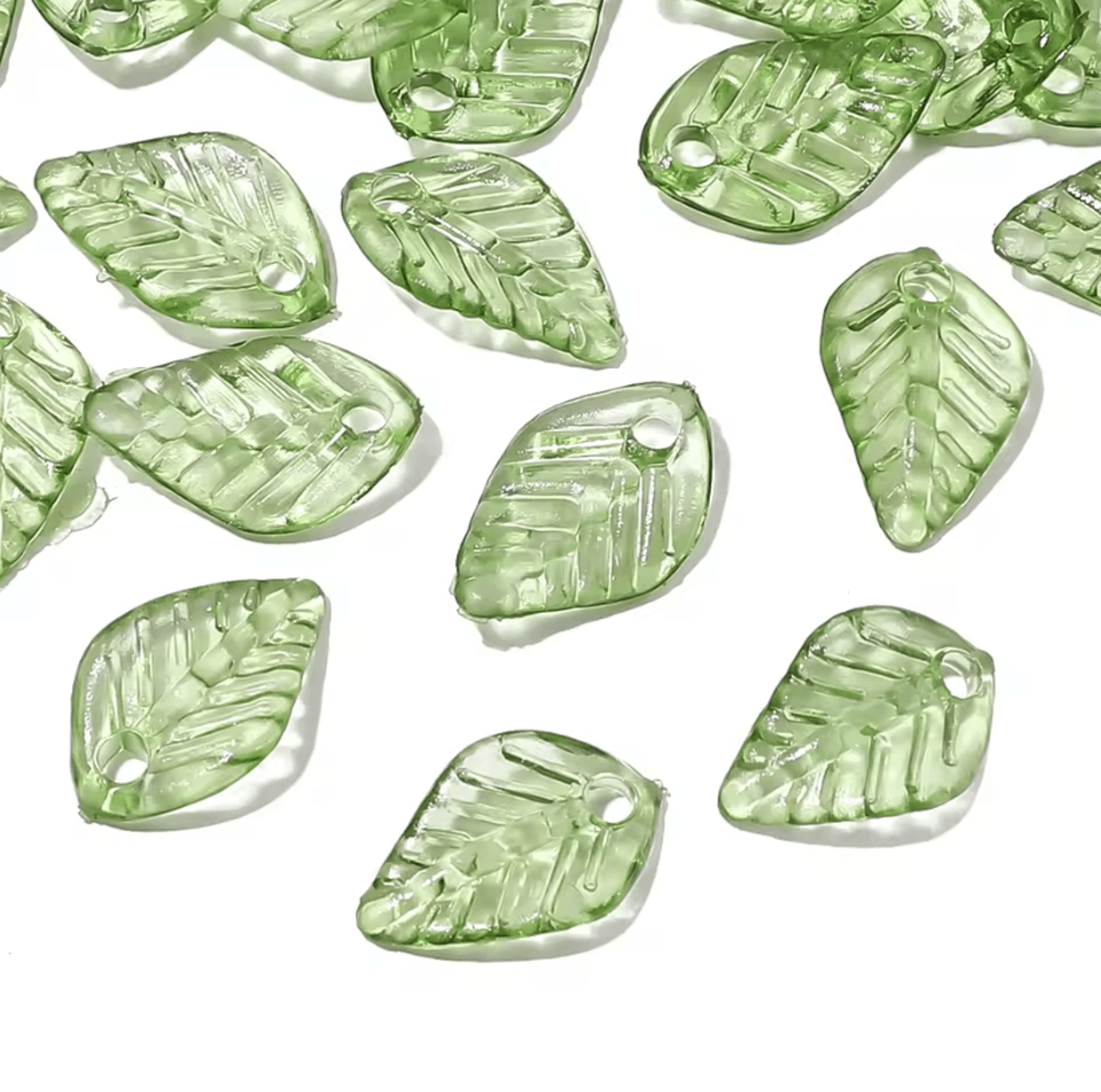 Acrylic Mini Leaf Beads For Jewelry Making  DIY Acrylic Leaf Beads For Earrings  Necklaces 1050pcs  3