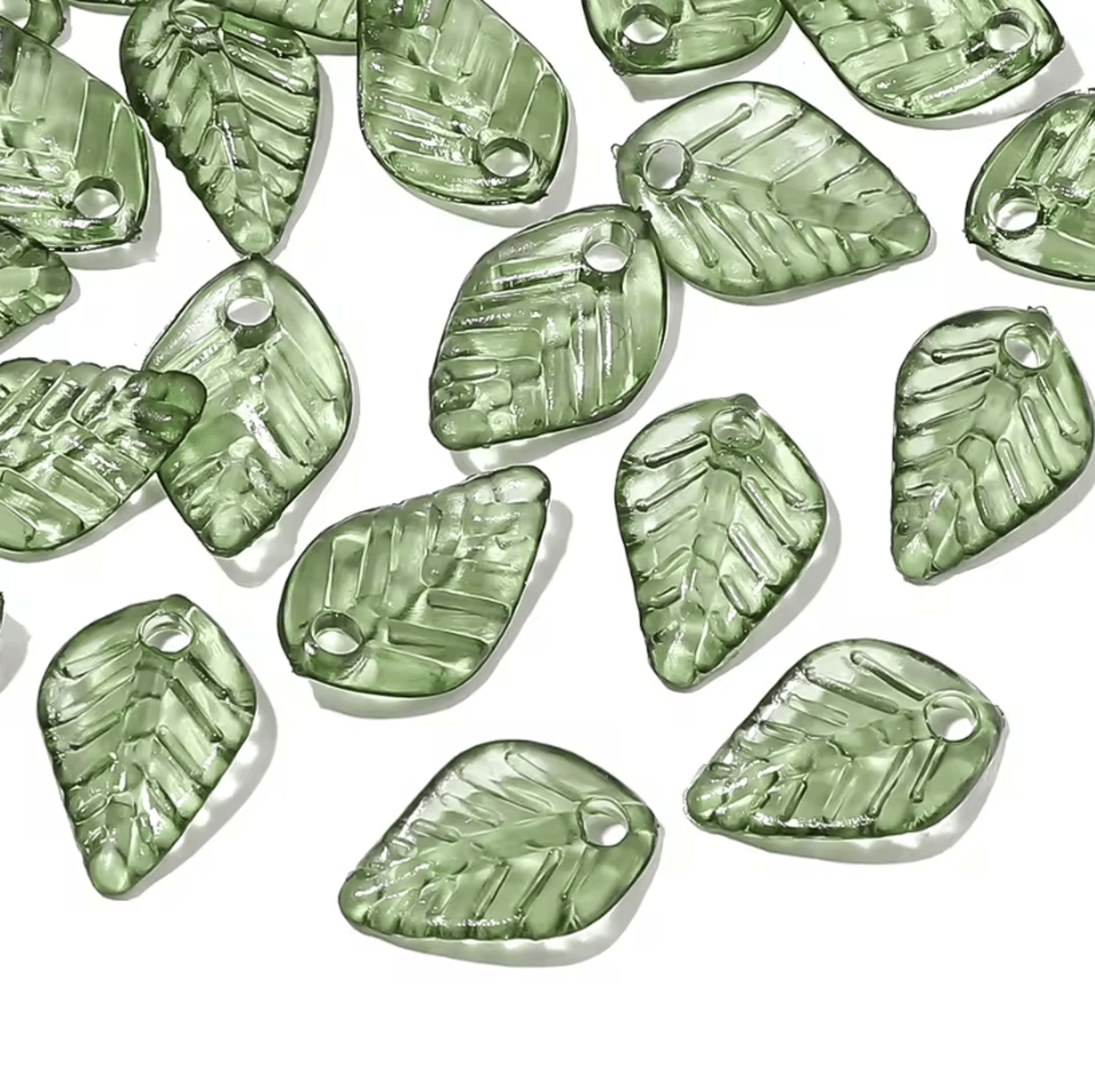 Acrylic Mini Leaf Beads For Jewelry Making  DIY Acrylic Leaf Beads For Earrings  Necklaces 1050pcs  6