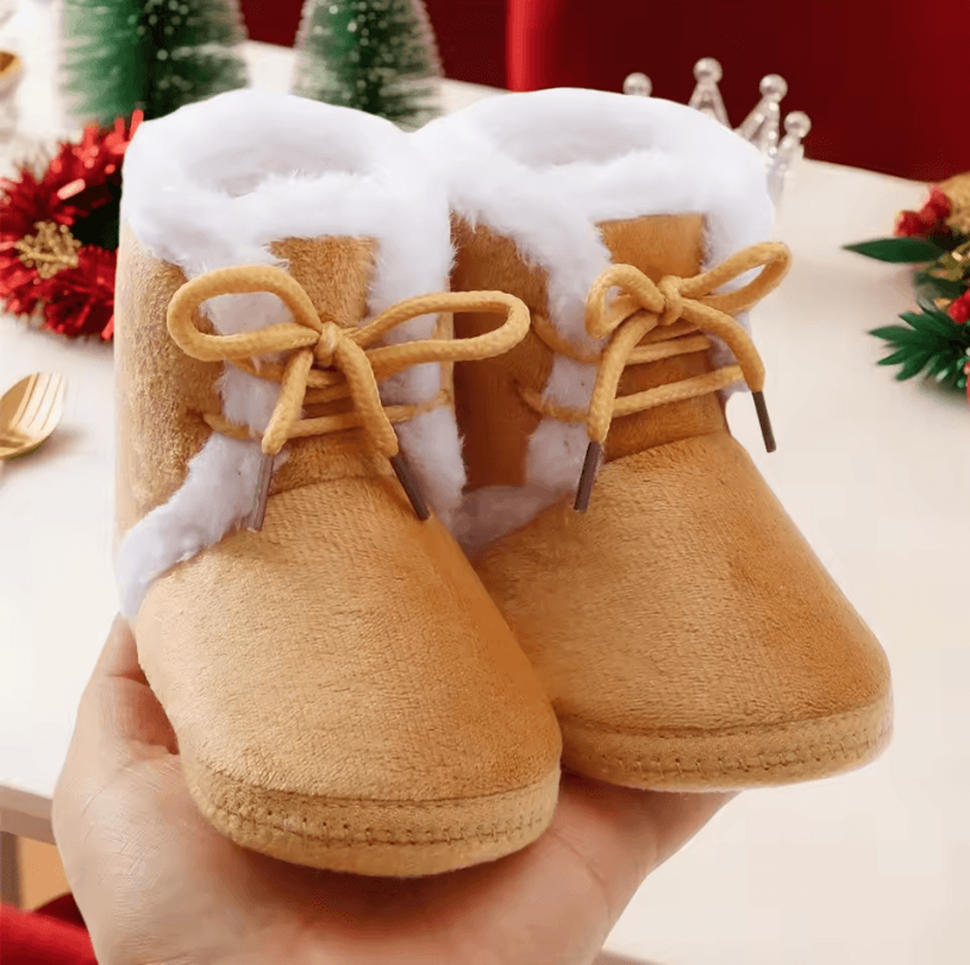 CozyGrip Infant Snow Boots  Soft Sole Baby First Walker Winter Boots 0