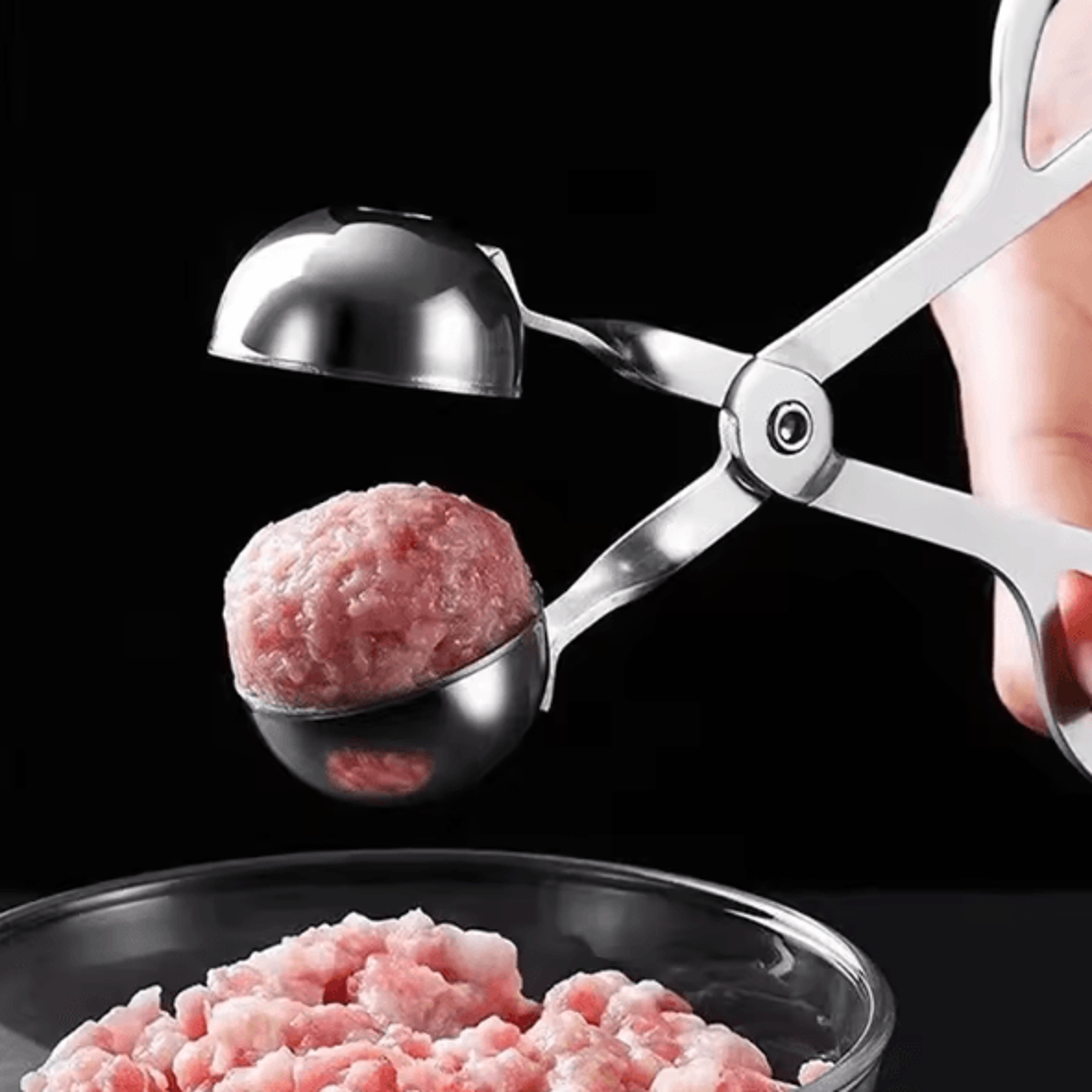 KitchenPro Stainless Steel Meatball Maker  Multifunction Meatball Clamp Tool For Rice Meat  Dumplin 3