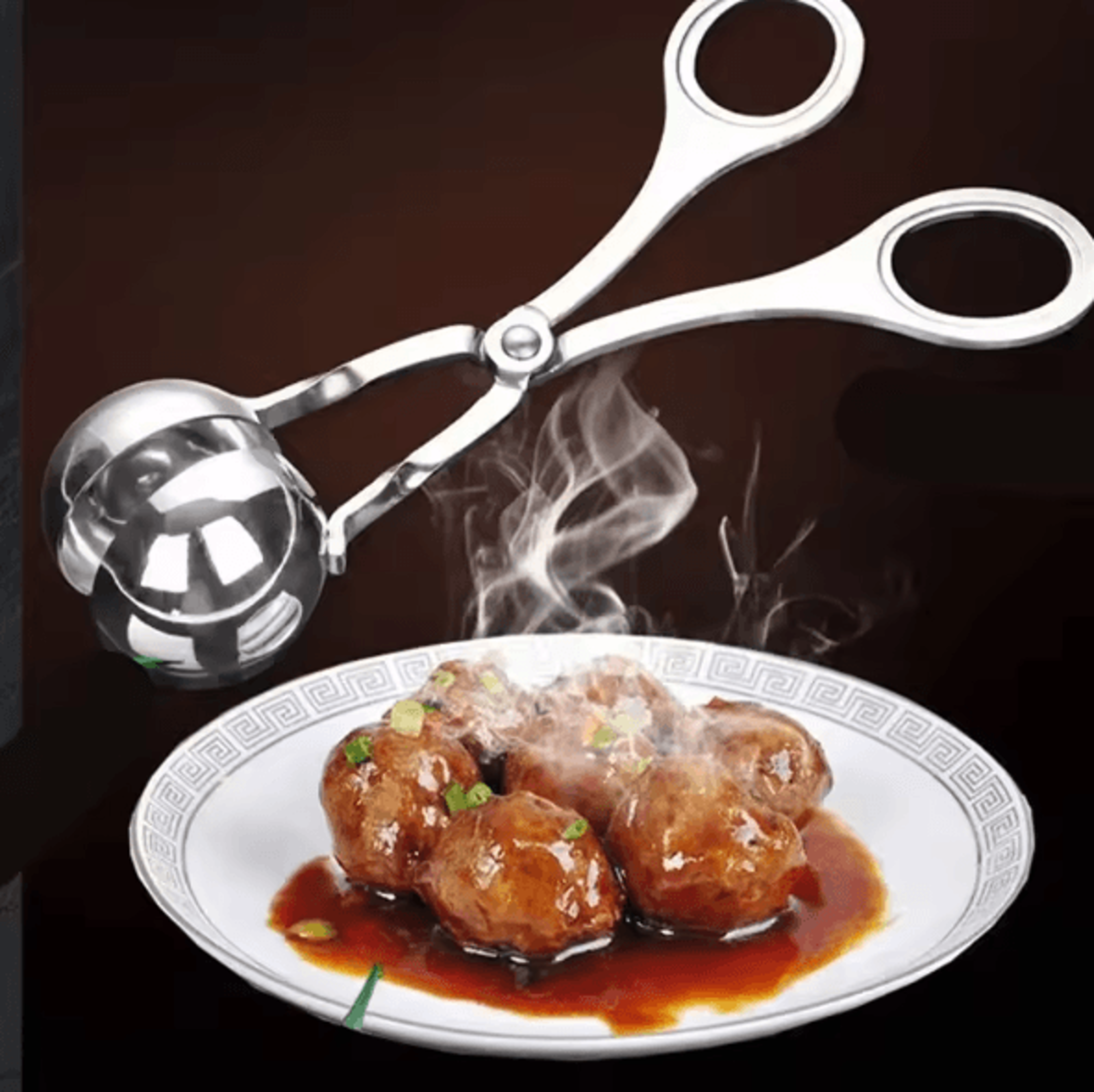 KitchenPro Stainless Steel Meatball Maker  Multifunction Meatball Clamp Tool For Rice Meat  Dumplin 4