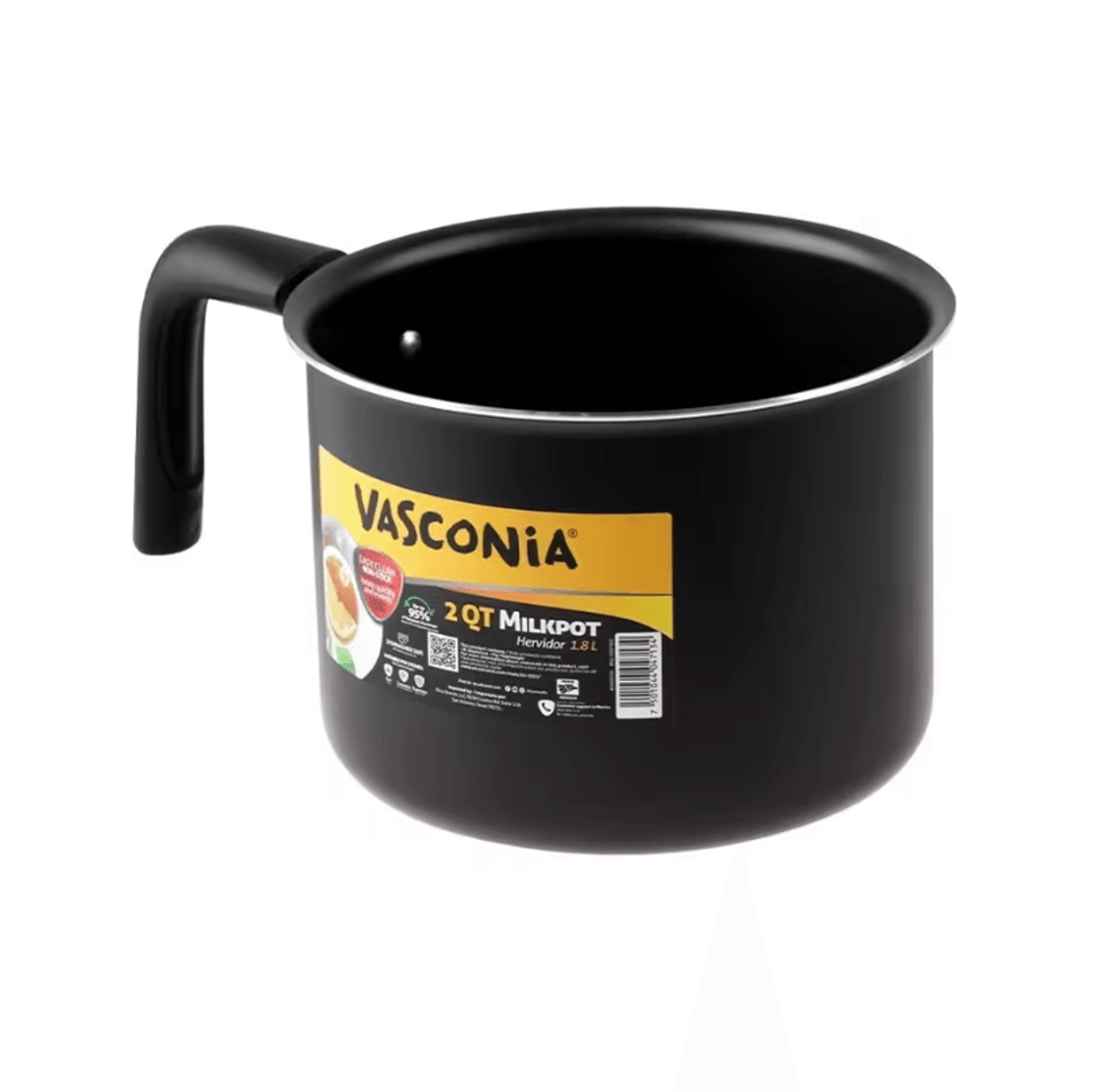 QuickHeat Nonstick Milk Pot 2 Quart Aluminum Milk Saucepan For Milk Soups And Liquid Cooking 1