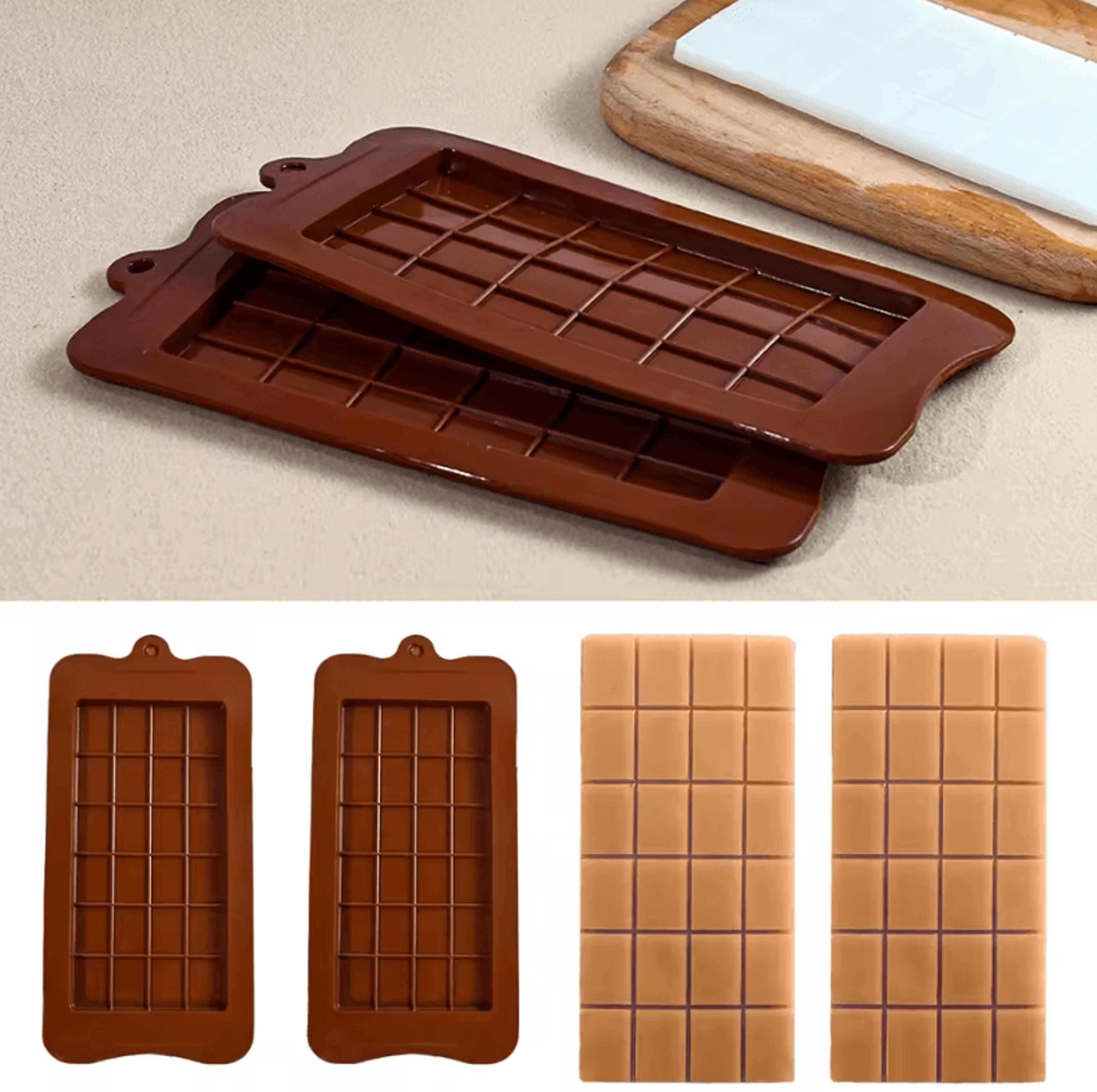 SweetCraft Silicone Chocolate Mold 24 Cavity Square Candy Mold Food Grade Baking And DIY Dessert Tr 0