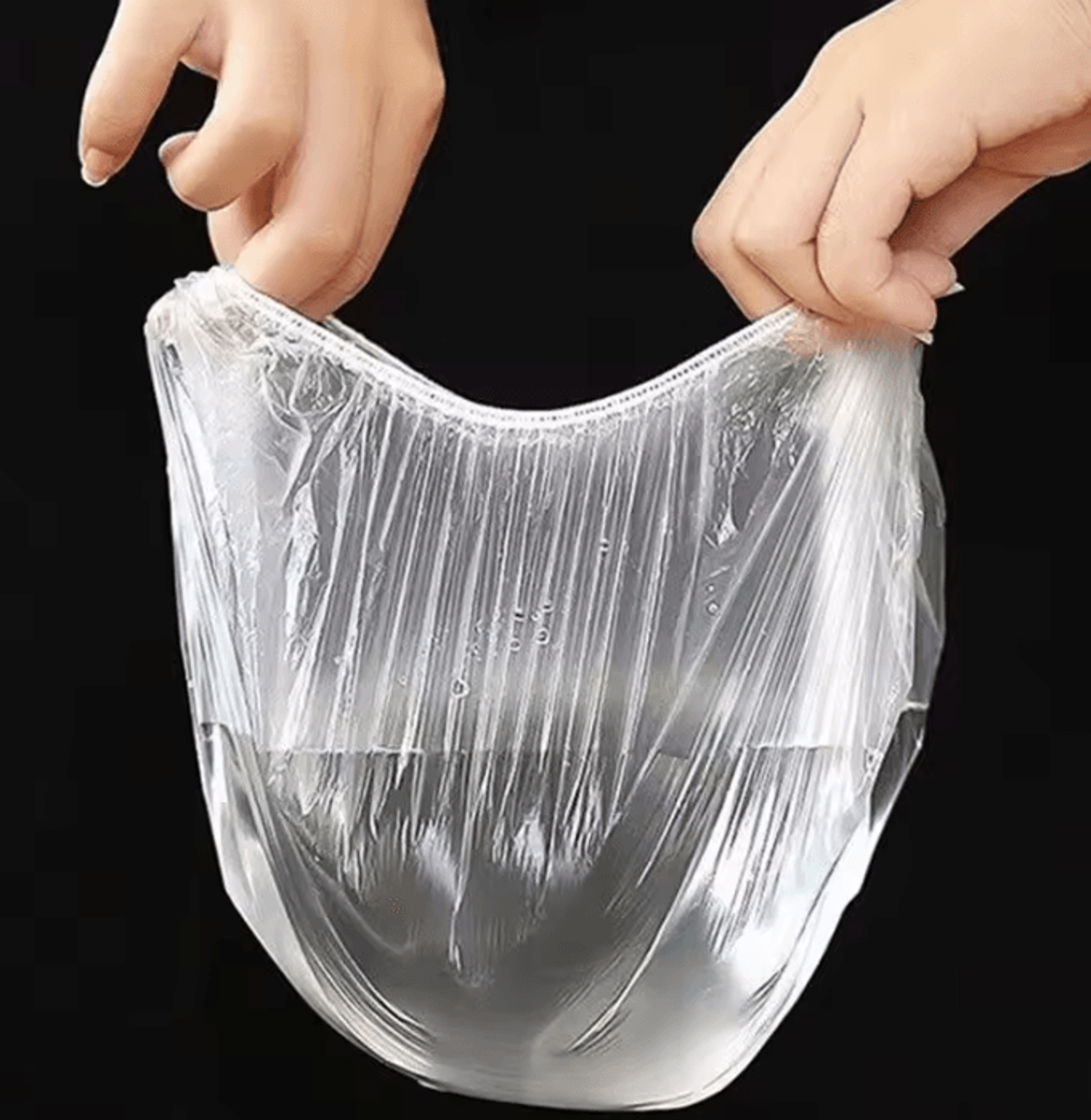 Disposable Elastic Food Covers  Stretchable Plastic Food Storage Covers For Bowls Fruits  Refrigera 4