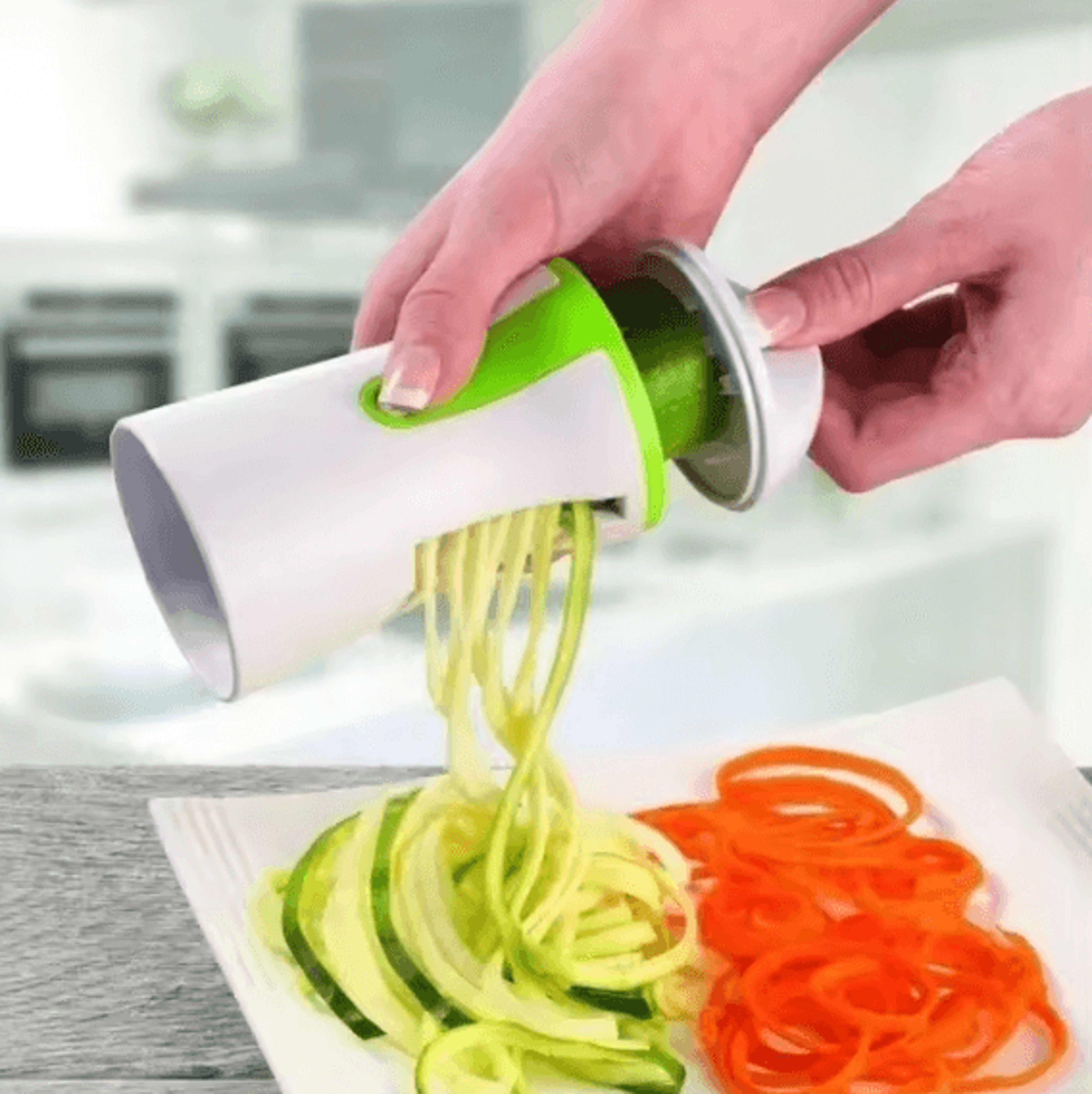 HeavyDuty Vegetable Spiralizer  Zucchini Noodle Maker  Manual Spiral Slicer For Healthy Cooking 1