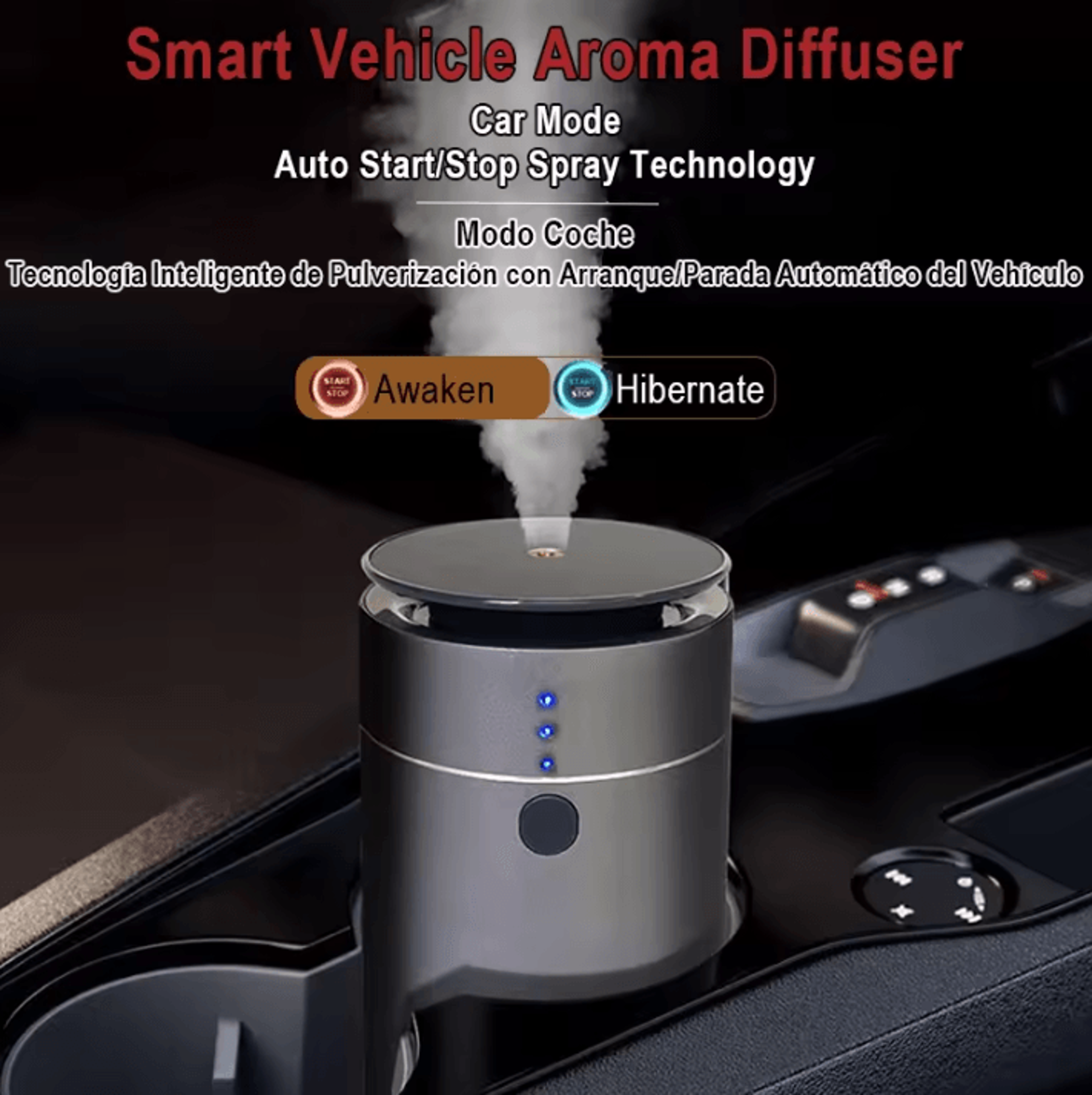 Smart Essential Oil Aroma Diffuser  Auto Sensing Timer Fragrance Machine For Home  Car 5