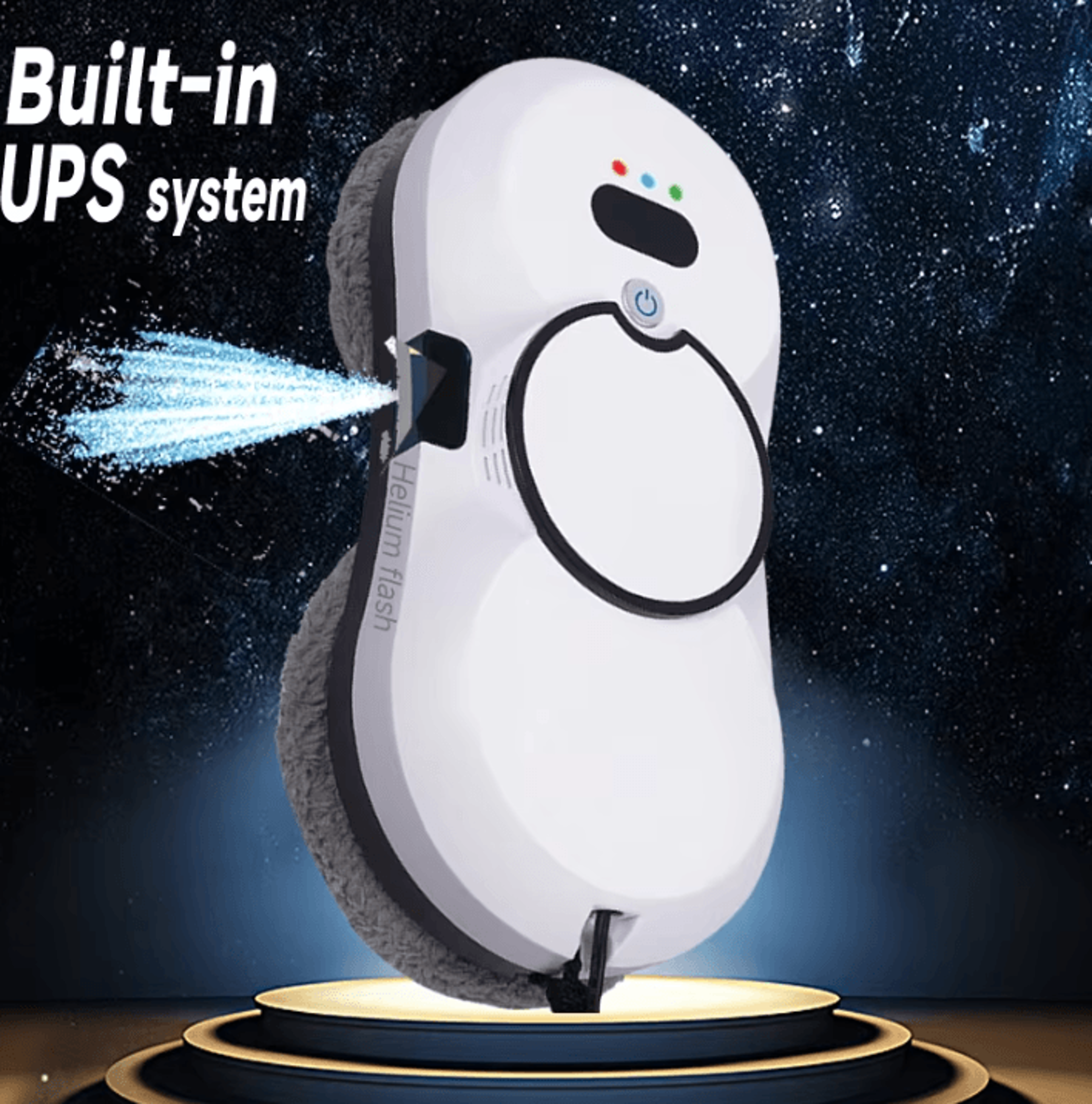 Smart Window Cleaning Robot With UPS Backup  Automatic Glass Cleaner  Electric Mop For Home 0