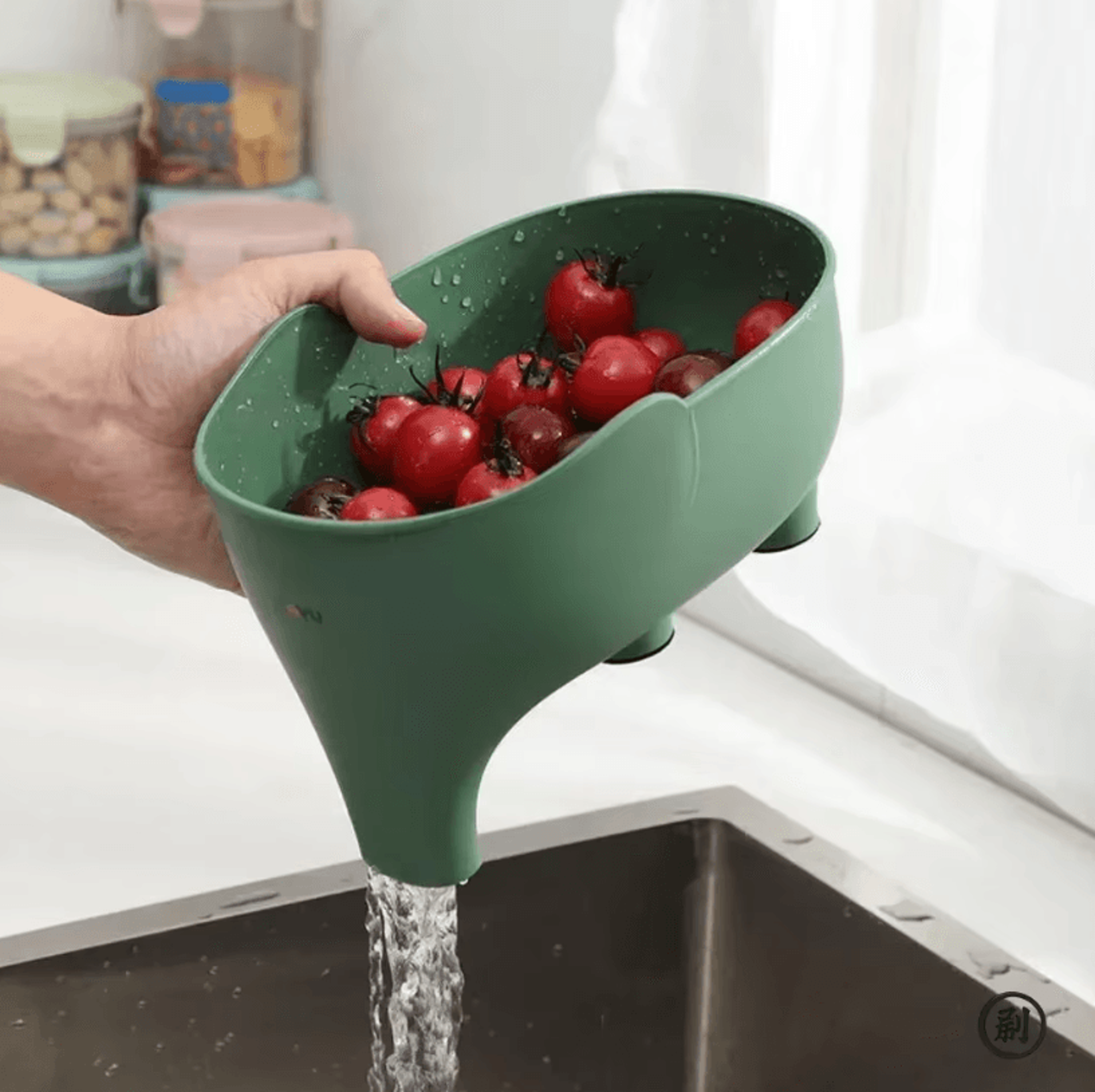 Elephant Sink Strainer Basket  Hanging Kitchen Drain Basket For Fruits Vegetables  Food Waste 3