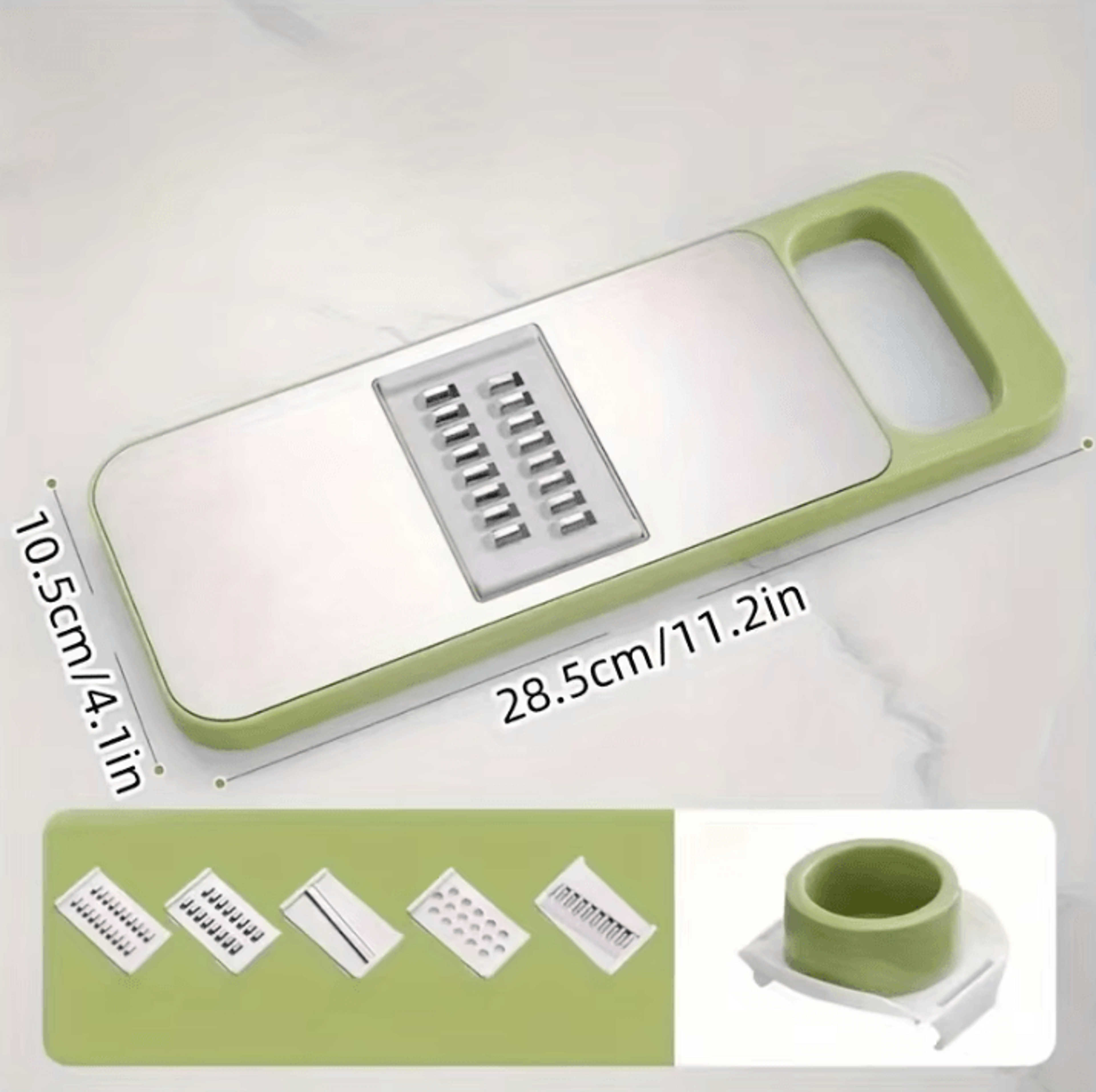 7in1 Multifunction Vegetable Slicer  Grater Set  Manual Cutter With Interchangeable Blades 3