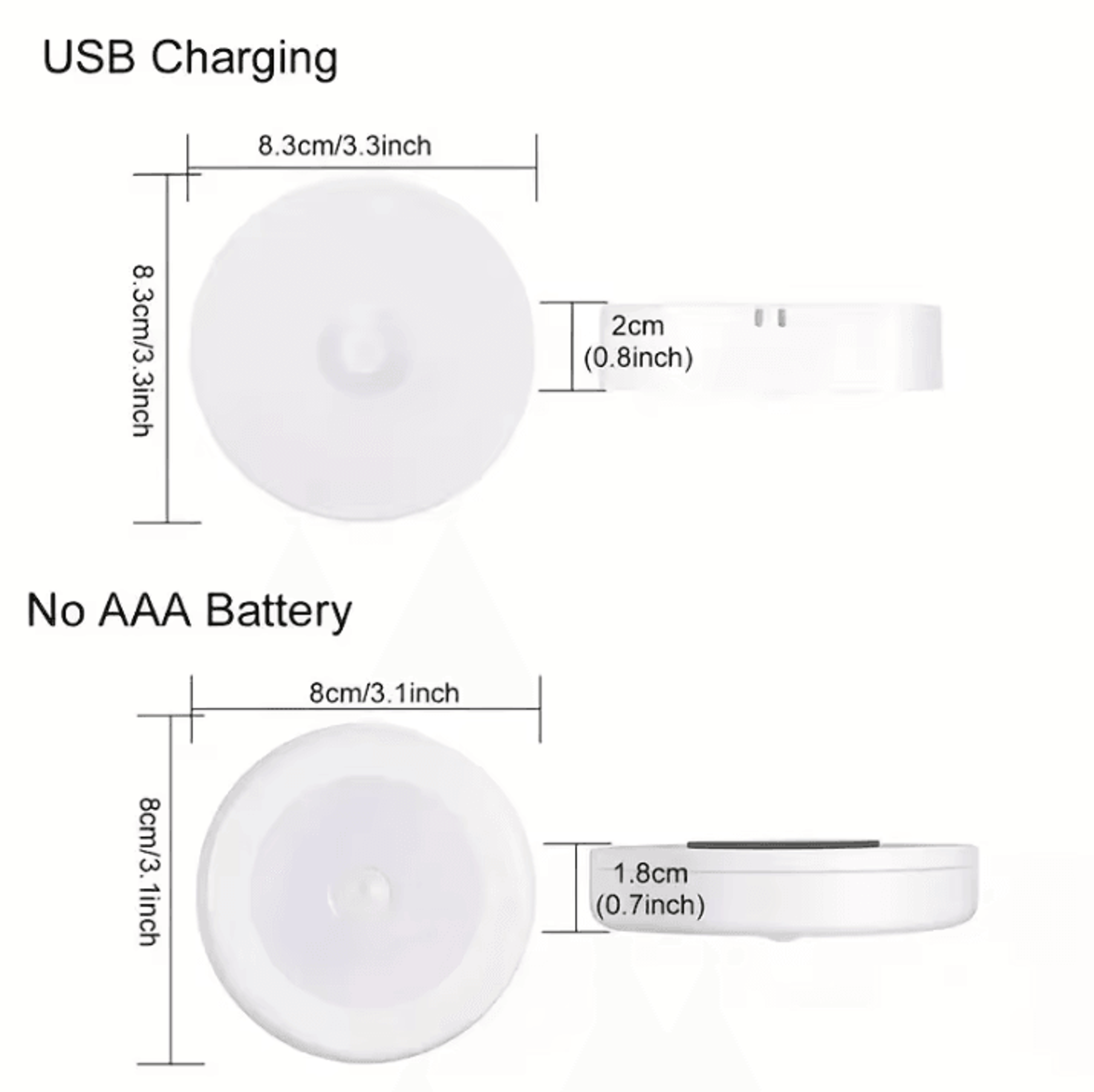 Wireless Motion Sensor LED Night Light  Auto OnOff StickOn Lamp For Closet Stairs  Bedroom 5