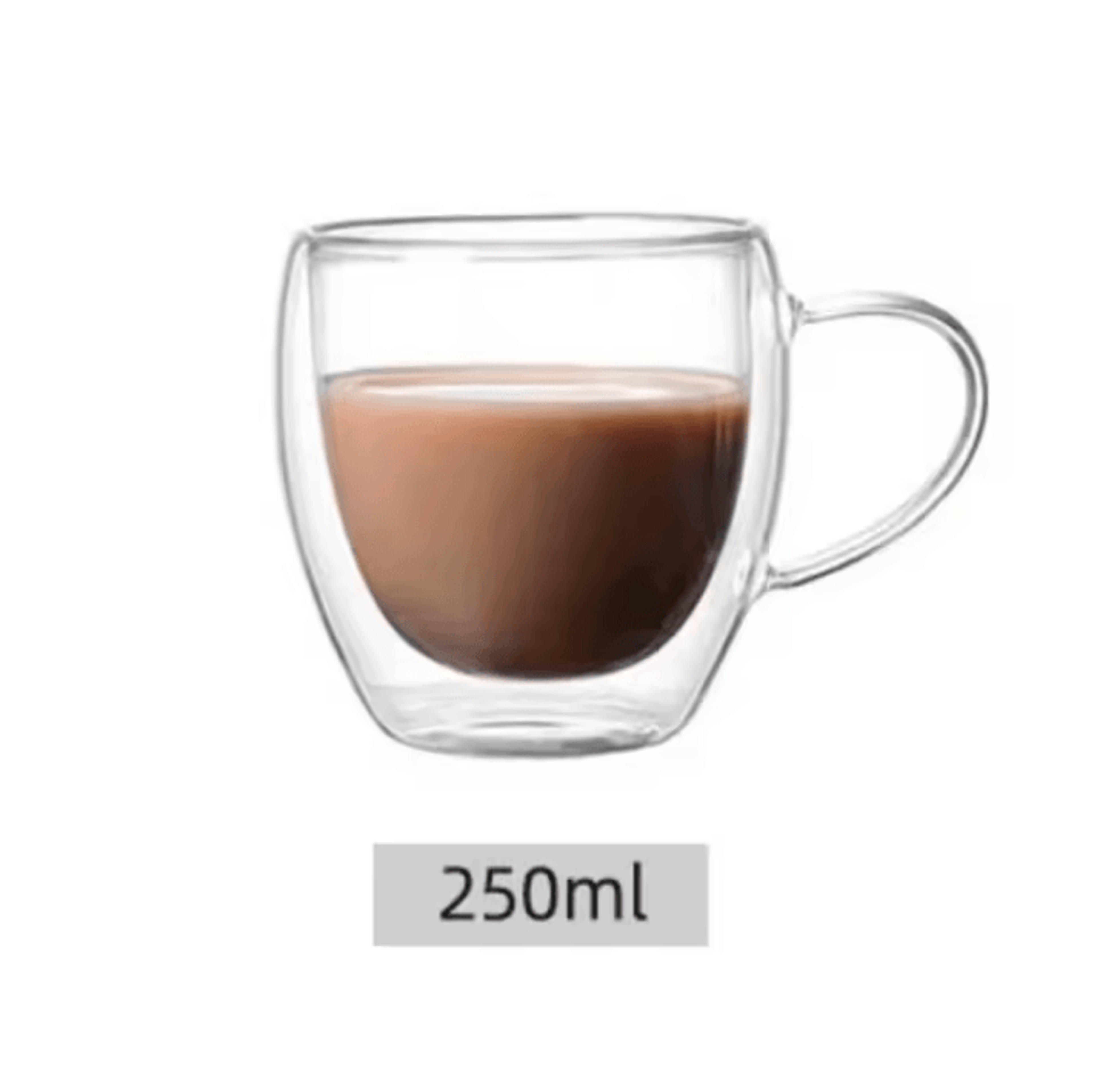 Double Wall Glass Cup Set  Insulated Espresso  Coffee Mugs HeatResistant Clear Drinkware 11