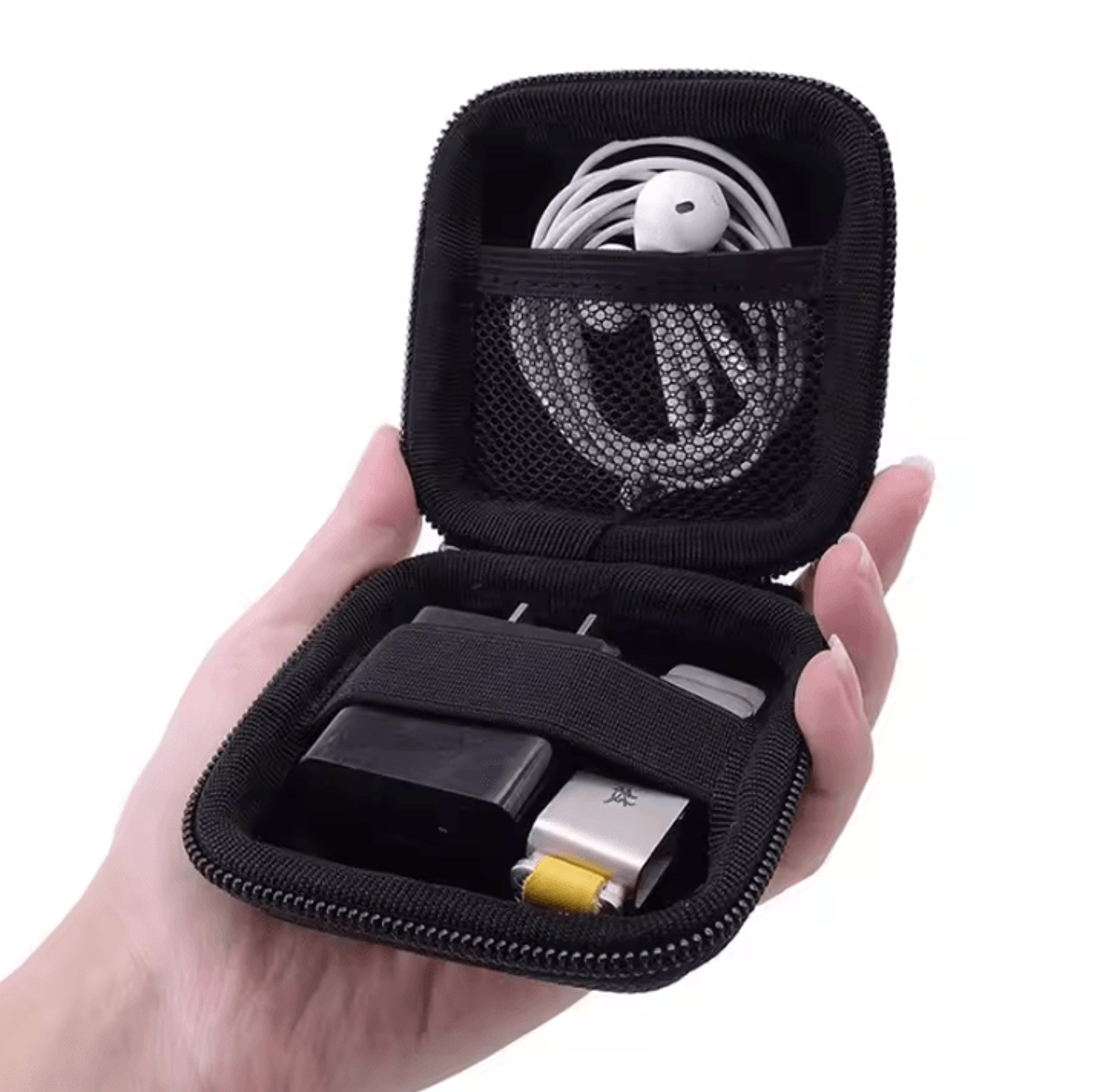 Portable Gadget Organizer Case  Multifunctional Earphone  Cable Storage Bag For Travel 3